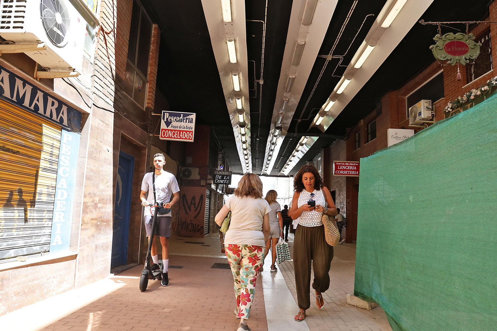 Pasaje Antonio Machado, punto de unión entre La Merced y el centro de la ciudad