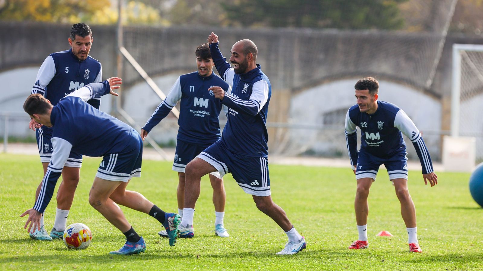 Fali, en el entrenamiento del equipo este viernes.