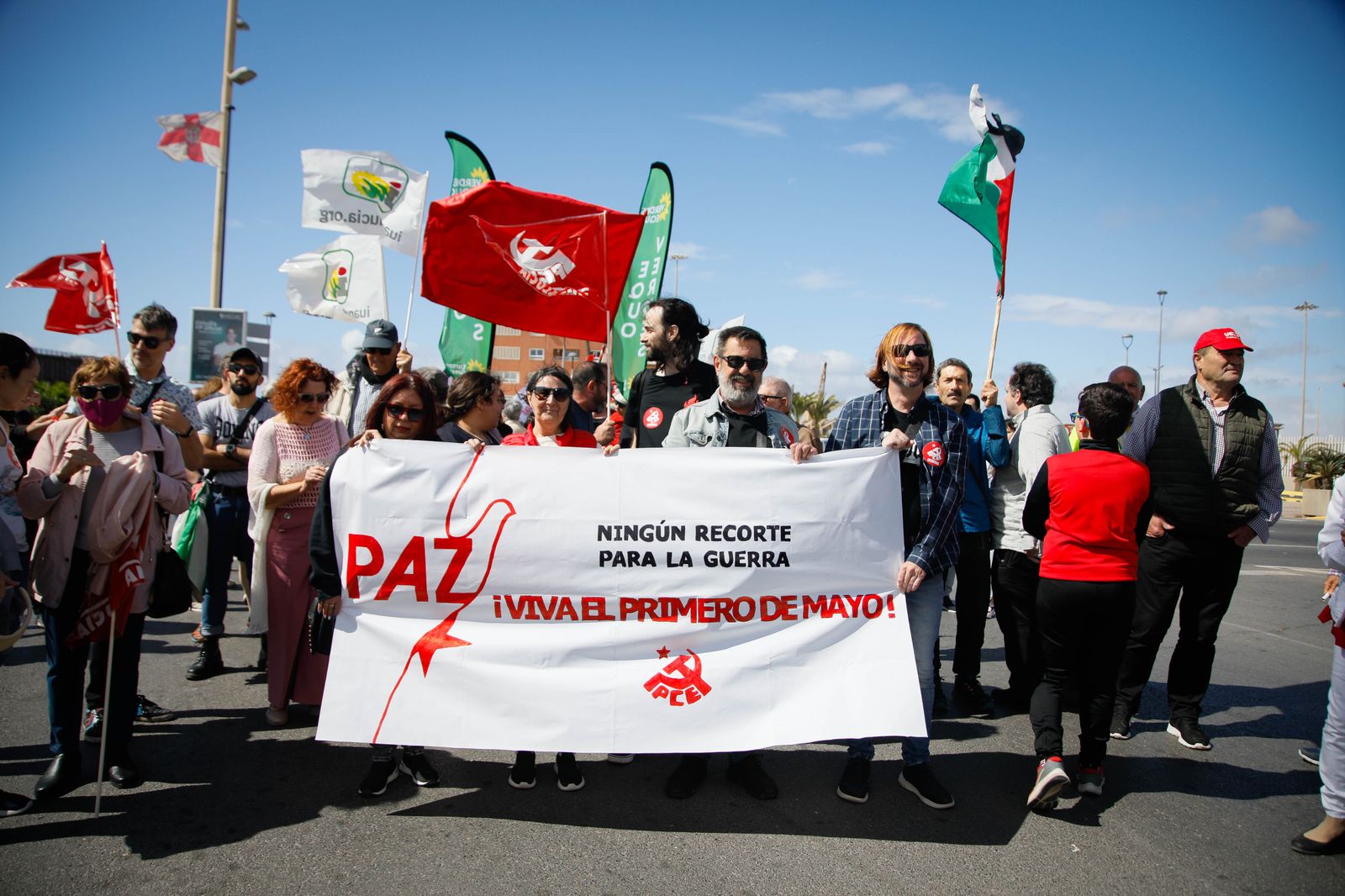 Las imágenes de la manifestación del Día del Trabajador en Almería