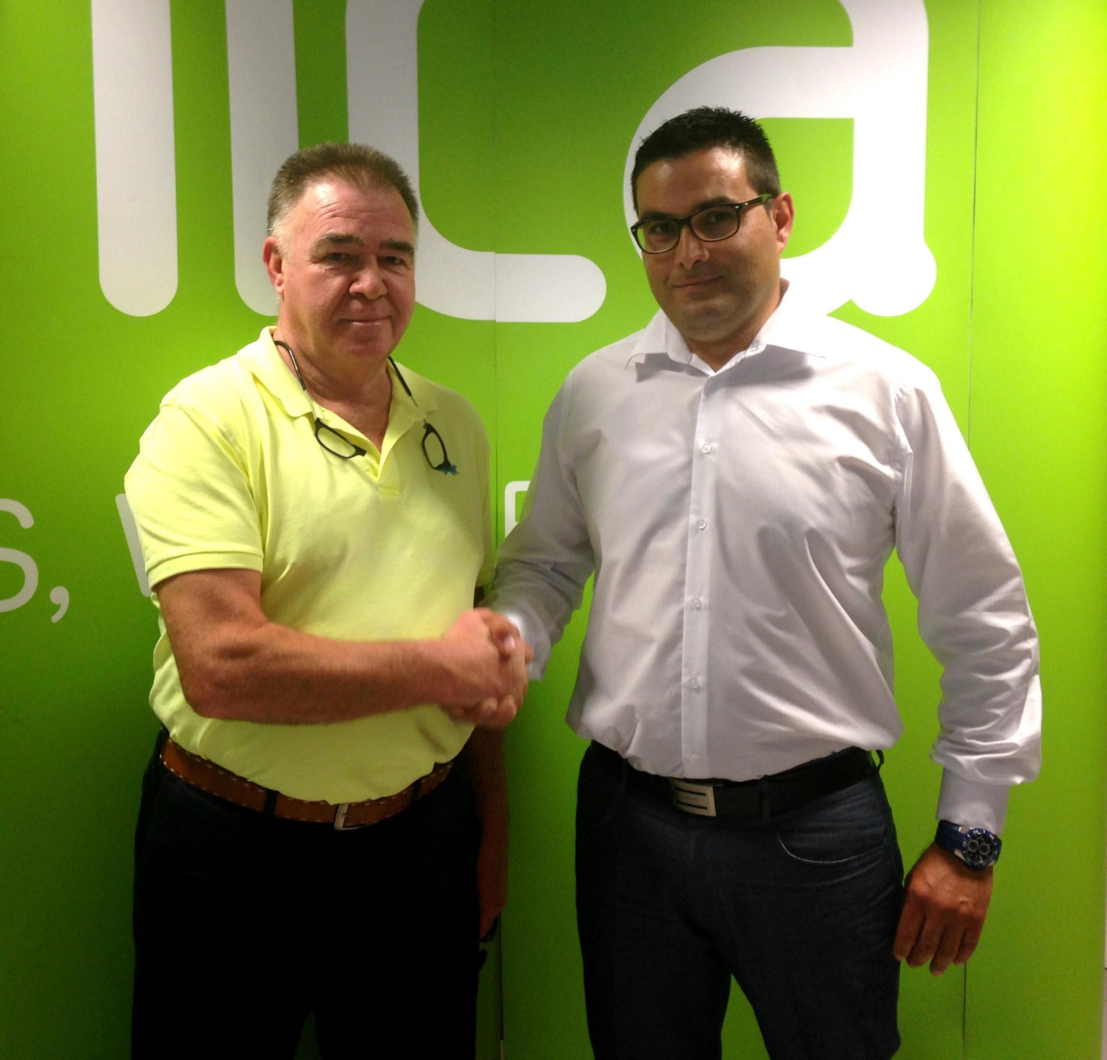 José Martínez, presidente de Unica, y el presidente de Cota 120, Juan Marín.