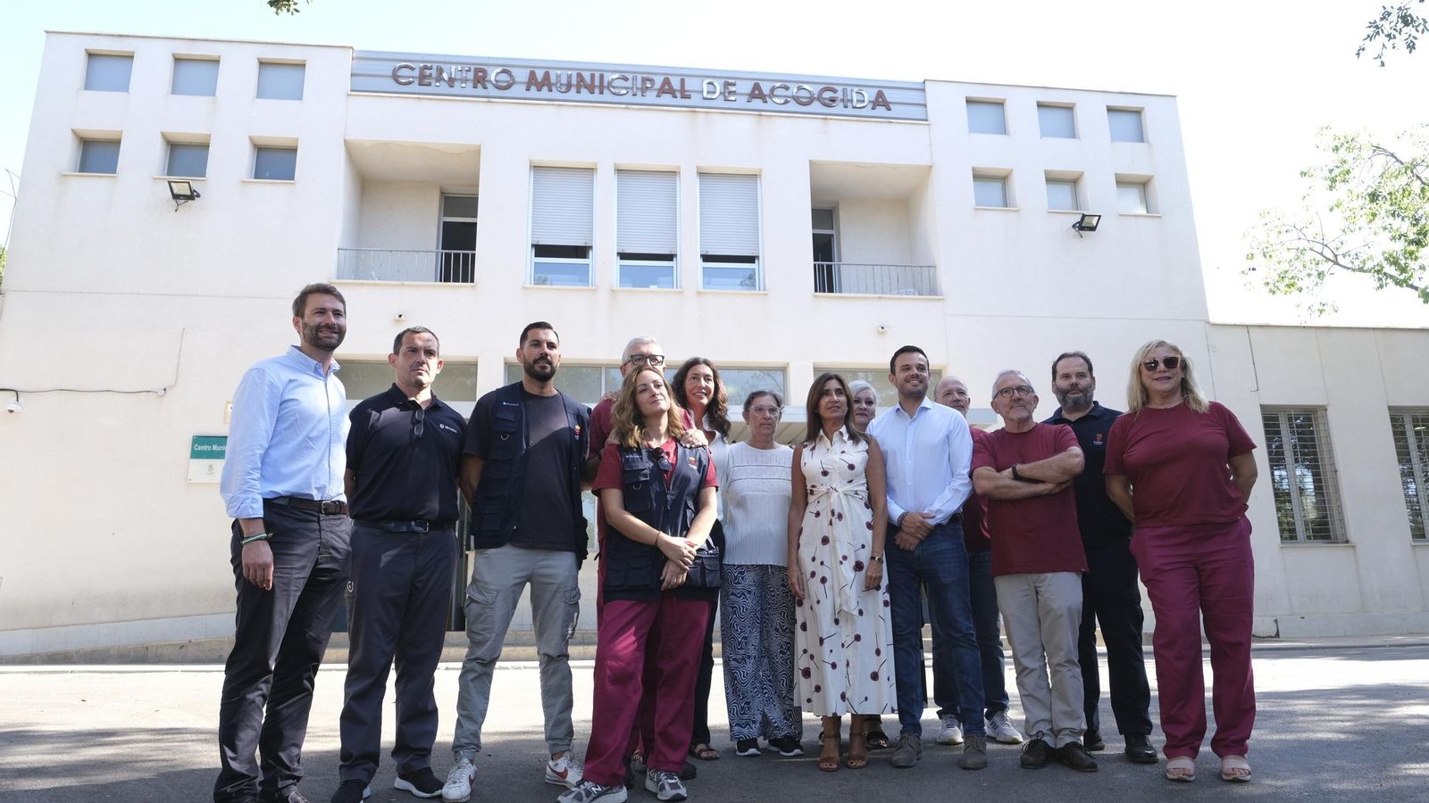 Visita al centro municipal de acogida de Almería.