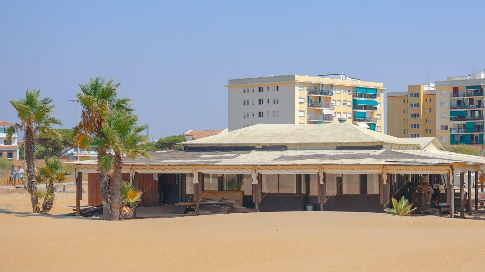 Chiringuitos en Punta Umbría.