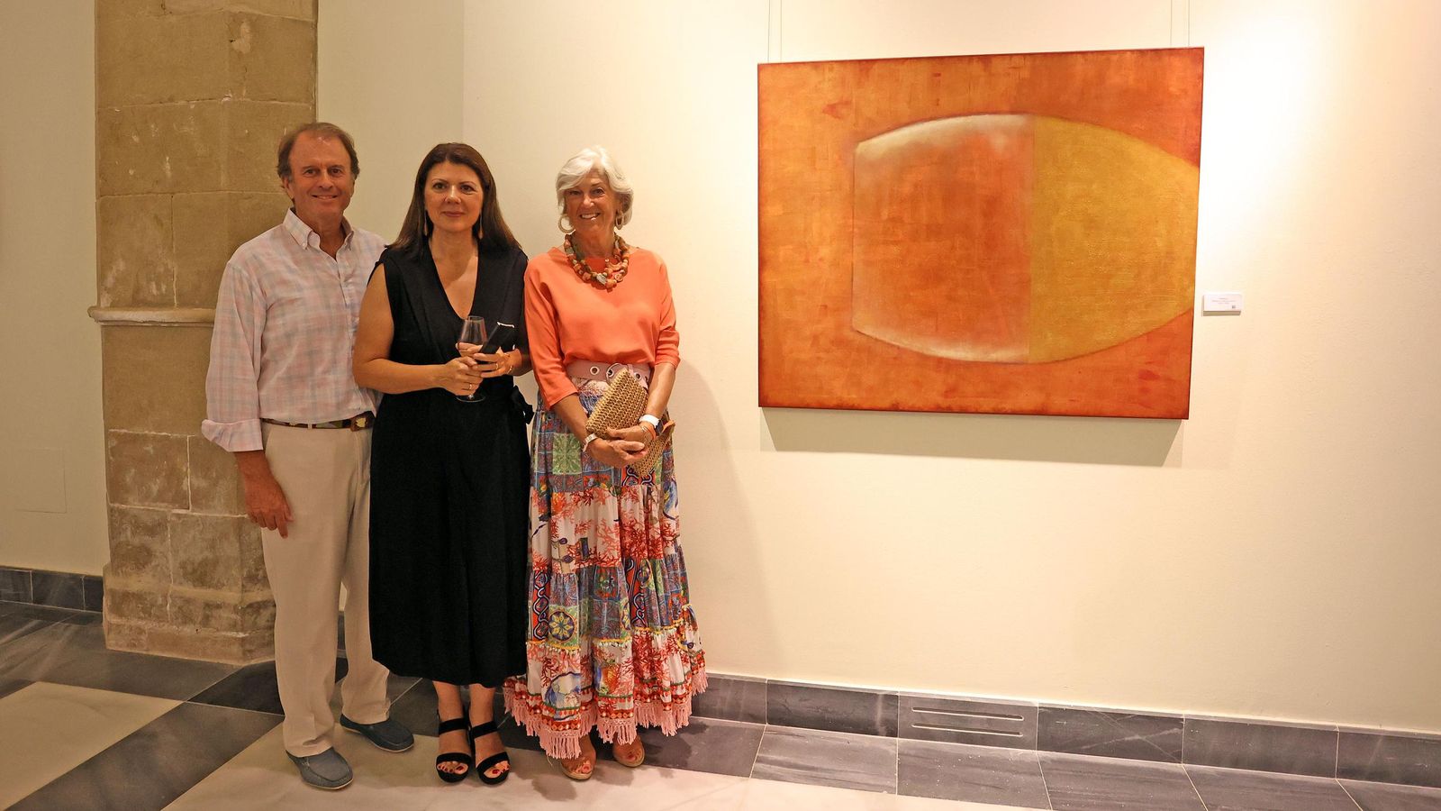 Imágenes de la exposición ‘Cádiz, viento, mar y vino’ de la artista Mariola Naranjo en los Claustros de Santo Domingo de Jerez