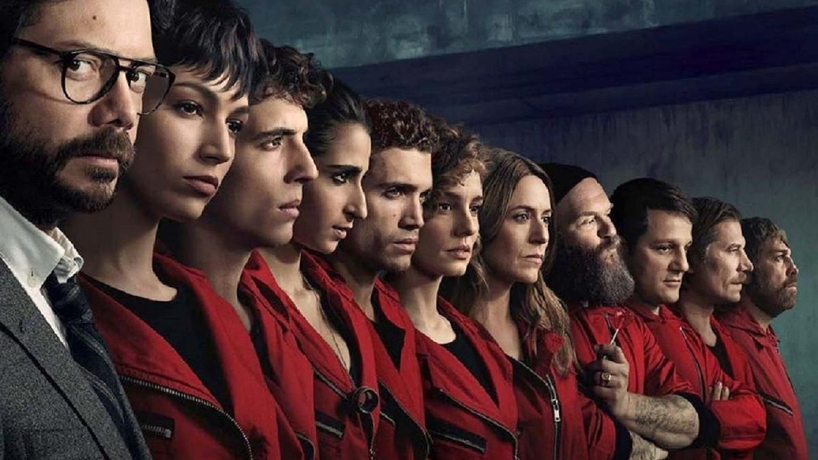 Reparto protagonista de 'La casa de papel'.