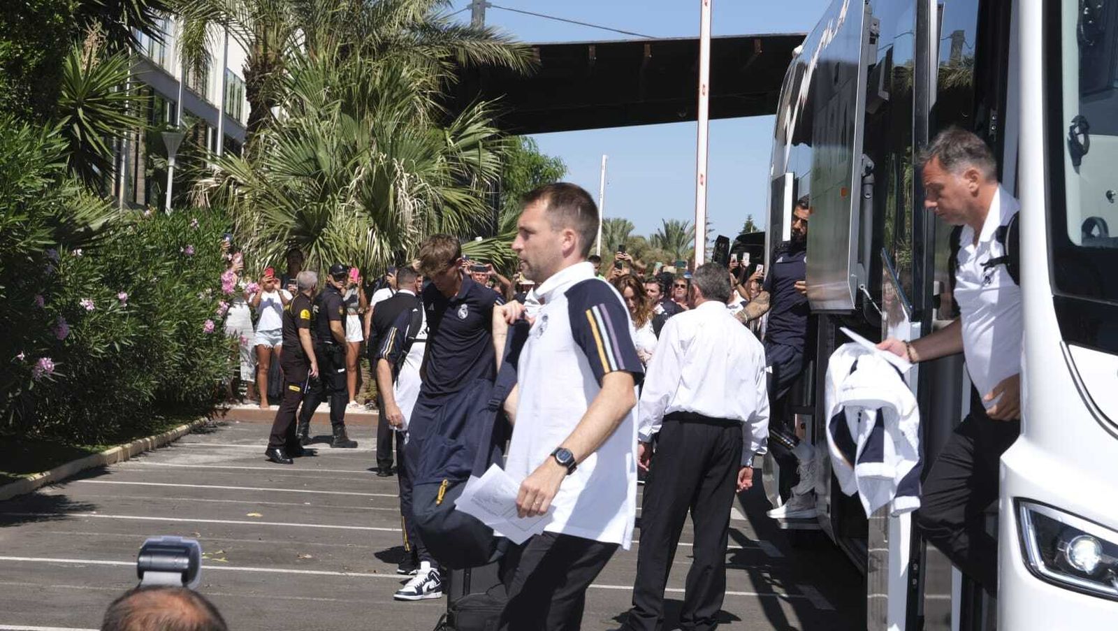 La llegada del Real Madrid a Almería en imágenes