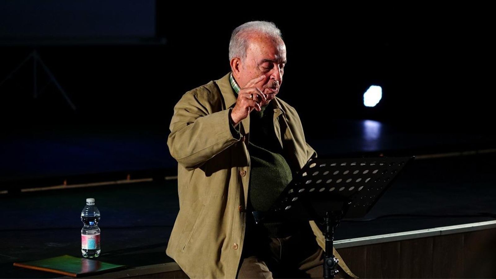 Pepe Marín, durante el transcurso del acto.