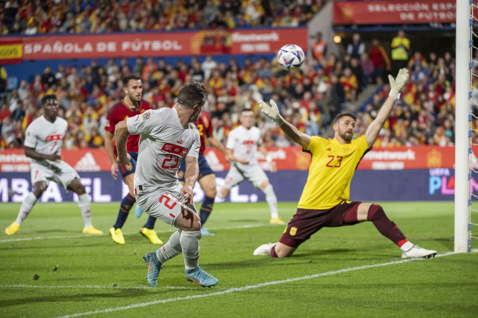 Las imágenes del España-Suiza