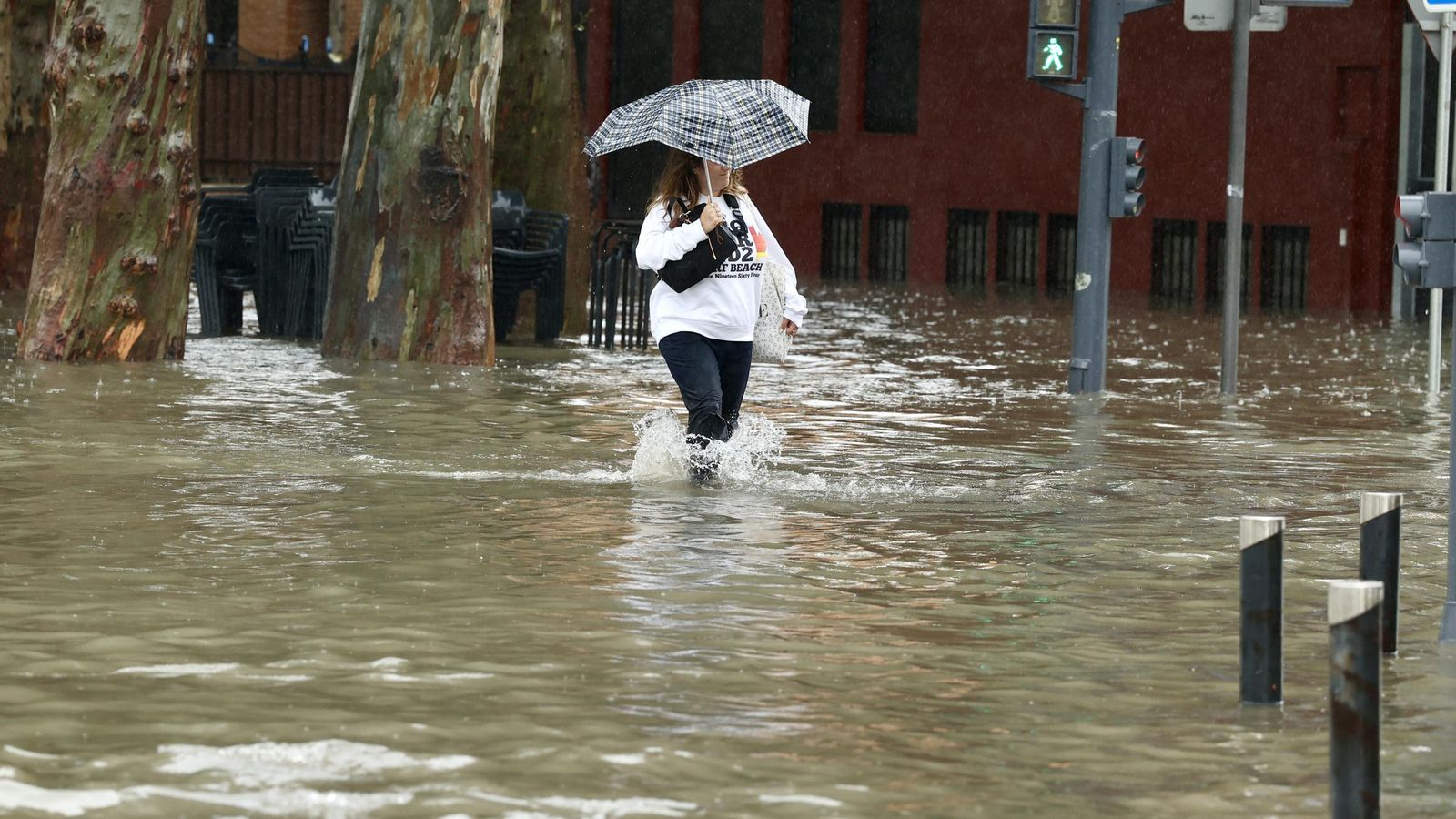 Inundación en la Ronda del Tamarguillo
