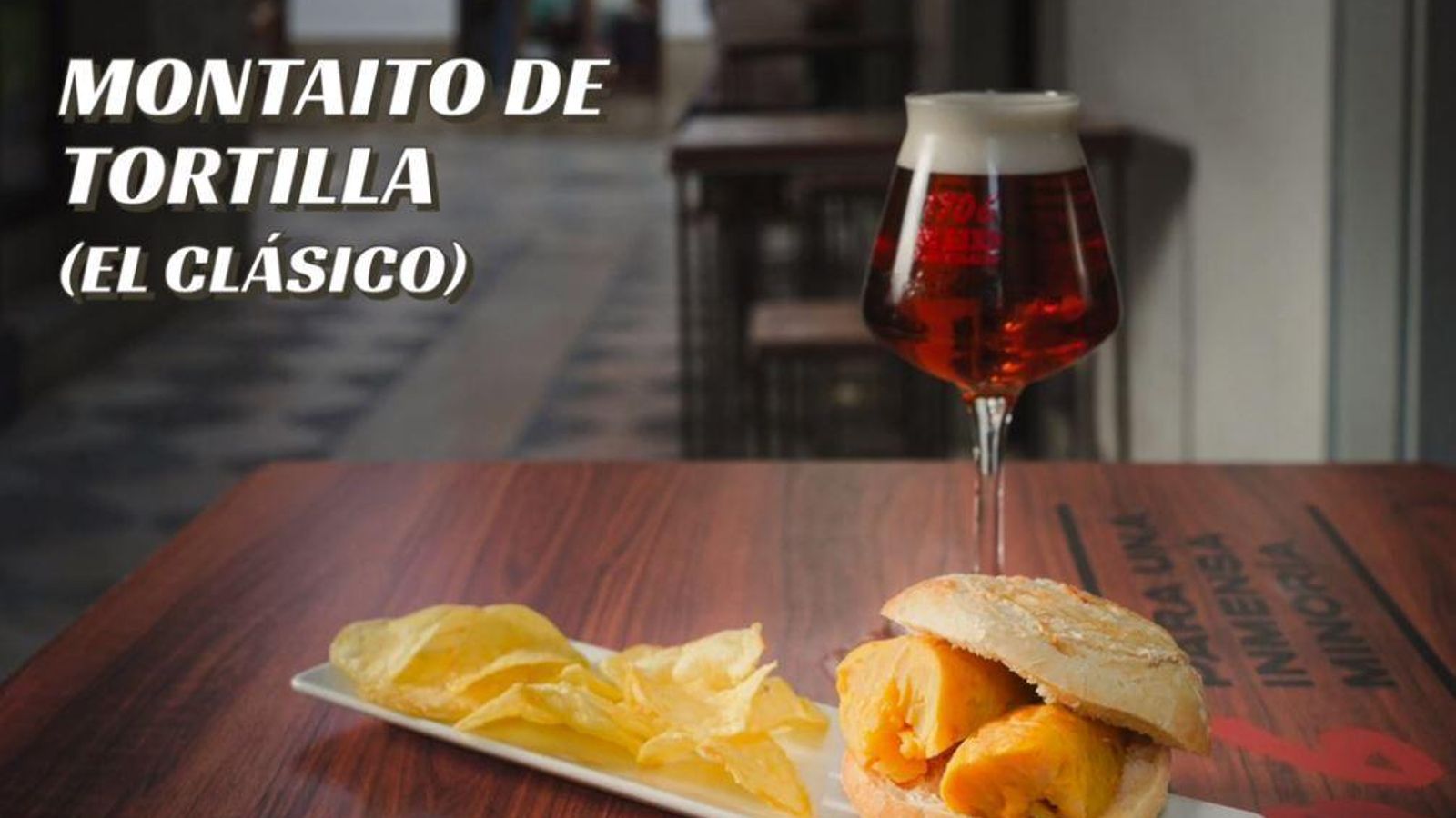 Montadito de Tortilla.