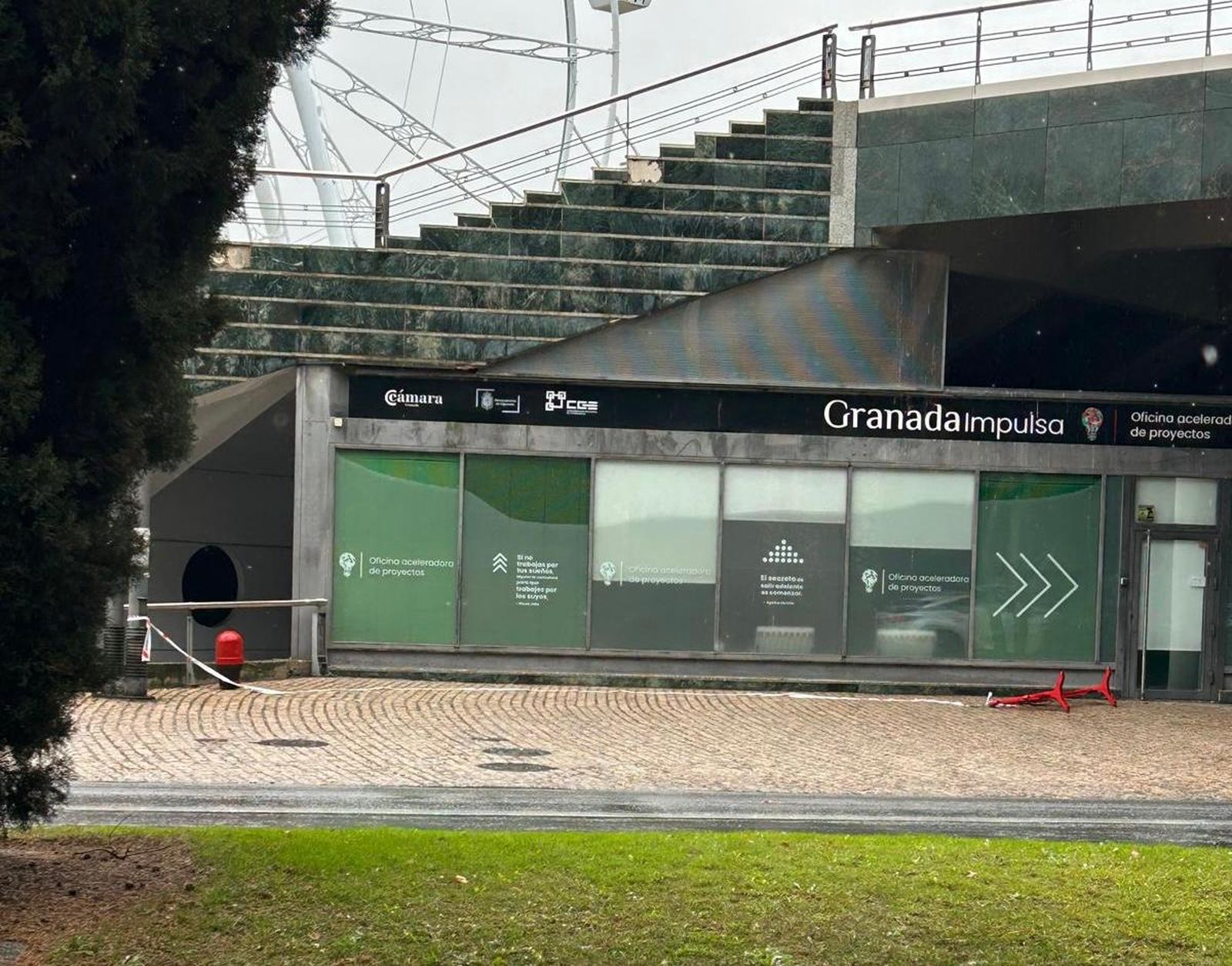 Oficina aceleradora, en los bajos del Palacio de Congresos.