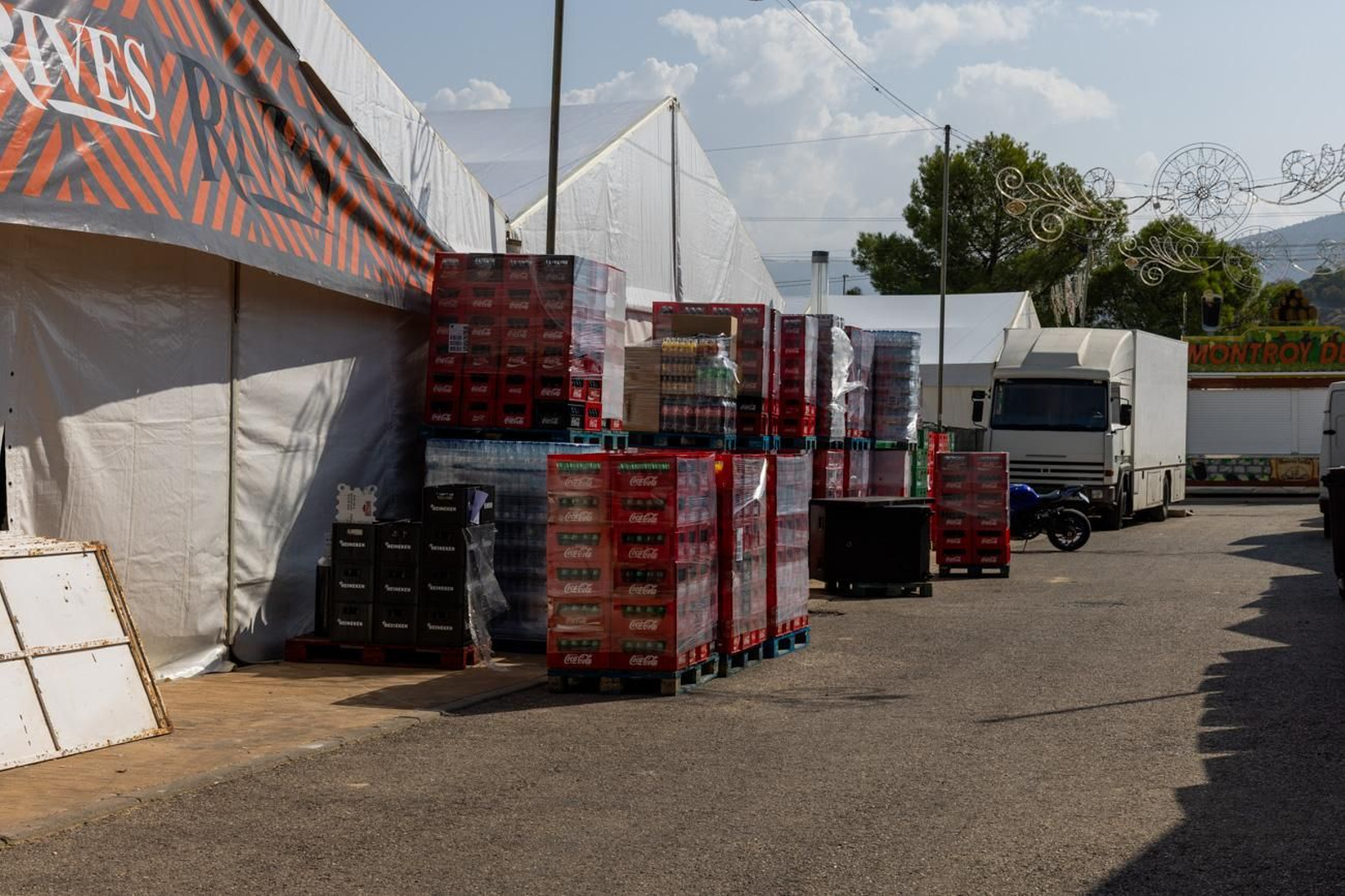 Así avanza el montaje de la feria de San Lucas