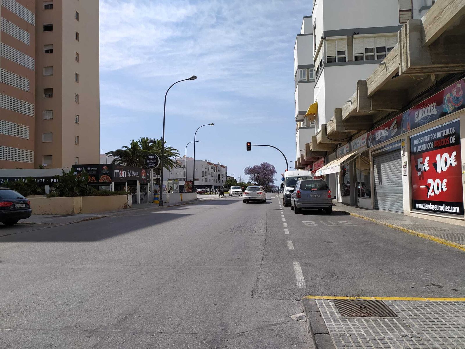 Tramo de la calle Colón en el que han ocurrido los hechos.