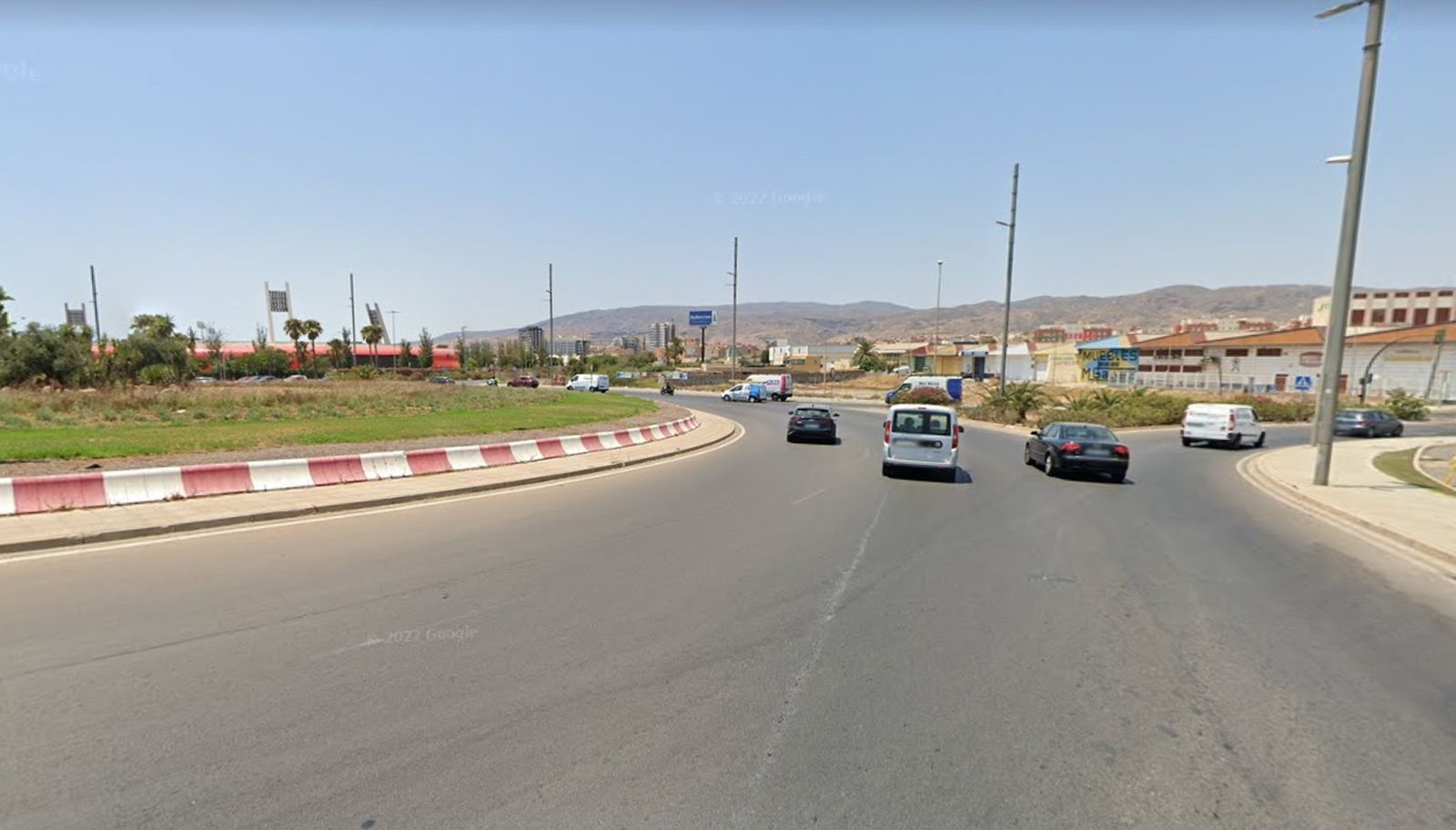 Rotonda de las inmediaciones del estadio Power Horse.