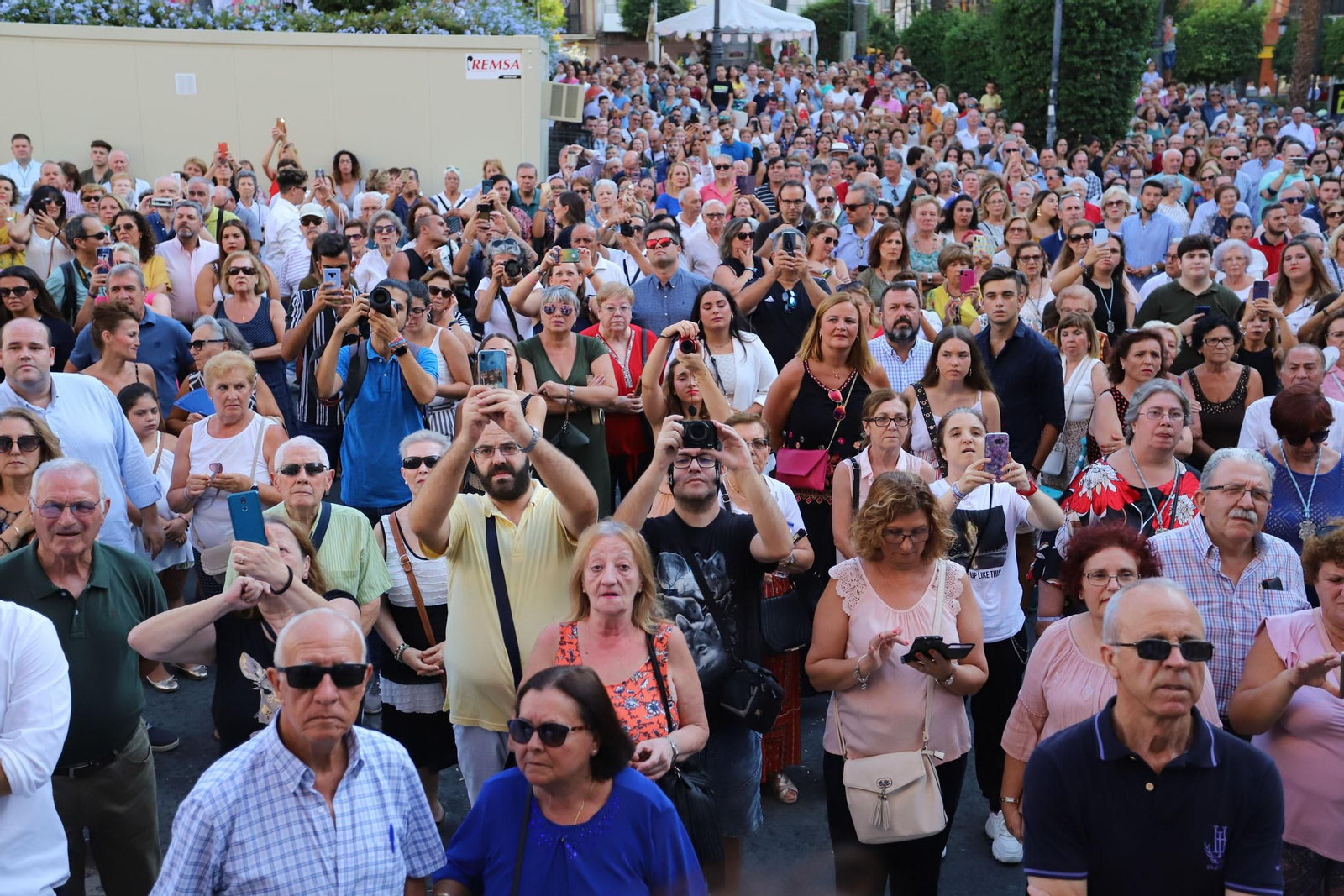 Traslado popular de la Virgen de la Cinta a su Santuario