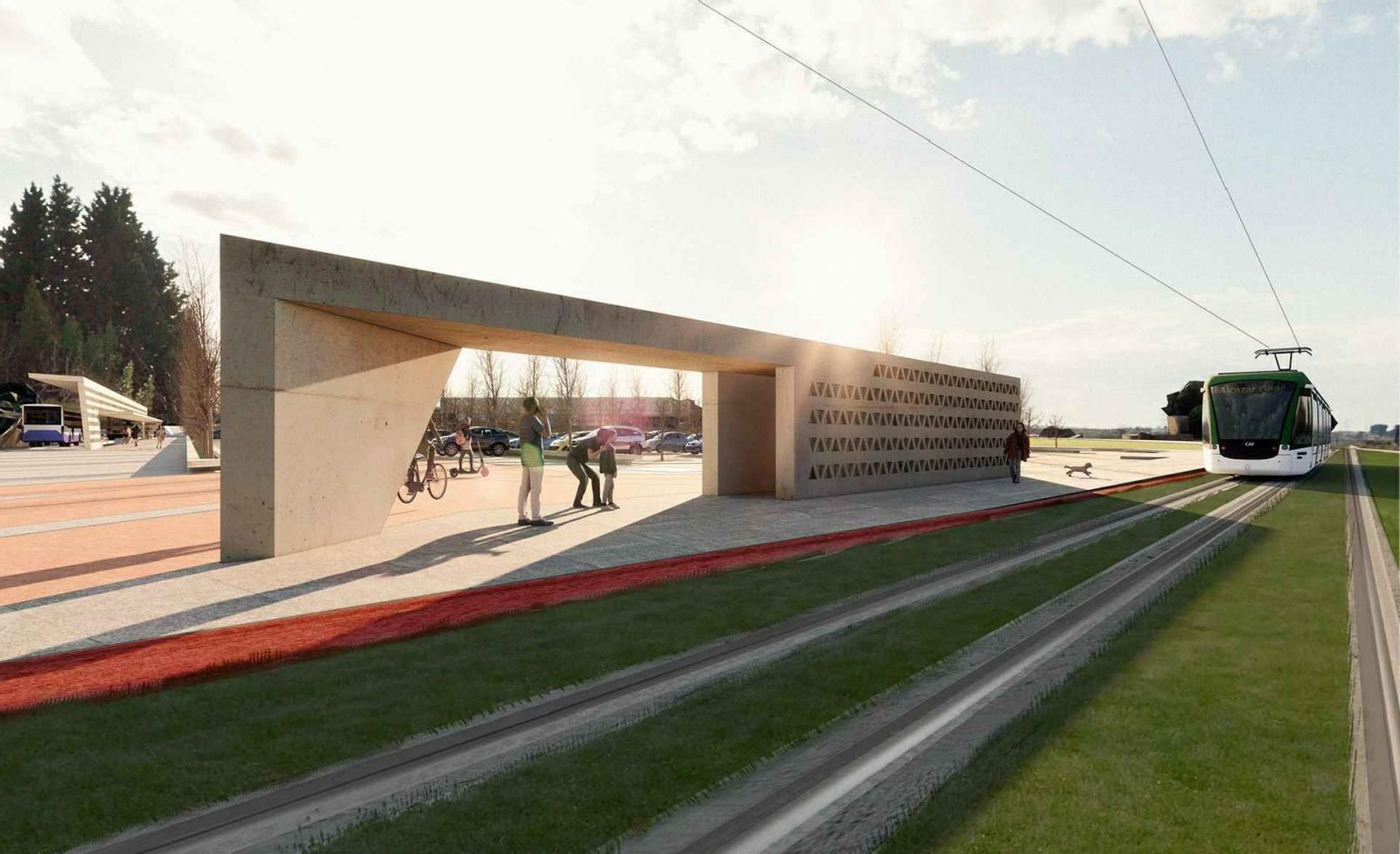 Así se integrarán las construcciones del Metro de Granada con la Vega en la ampliación por Churriana y Las Gabias