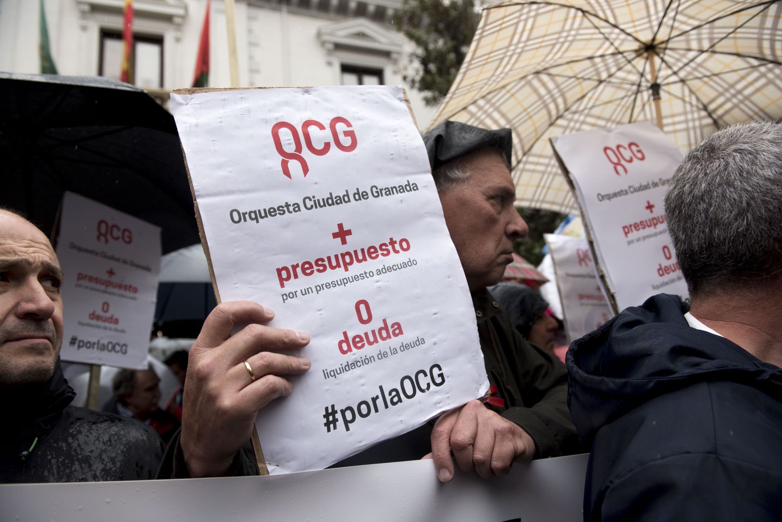 Manifestación de apoyo a la OCG.