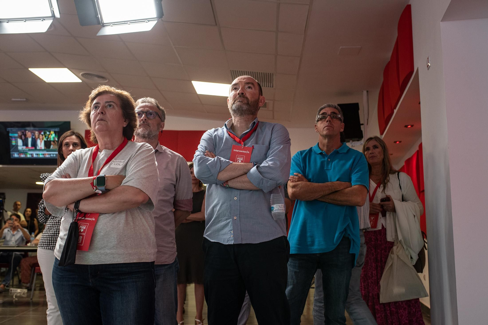 Imágenes: Así se ha vivido la noche electoral en la sede del PSOE en Huelva