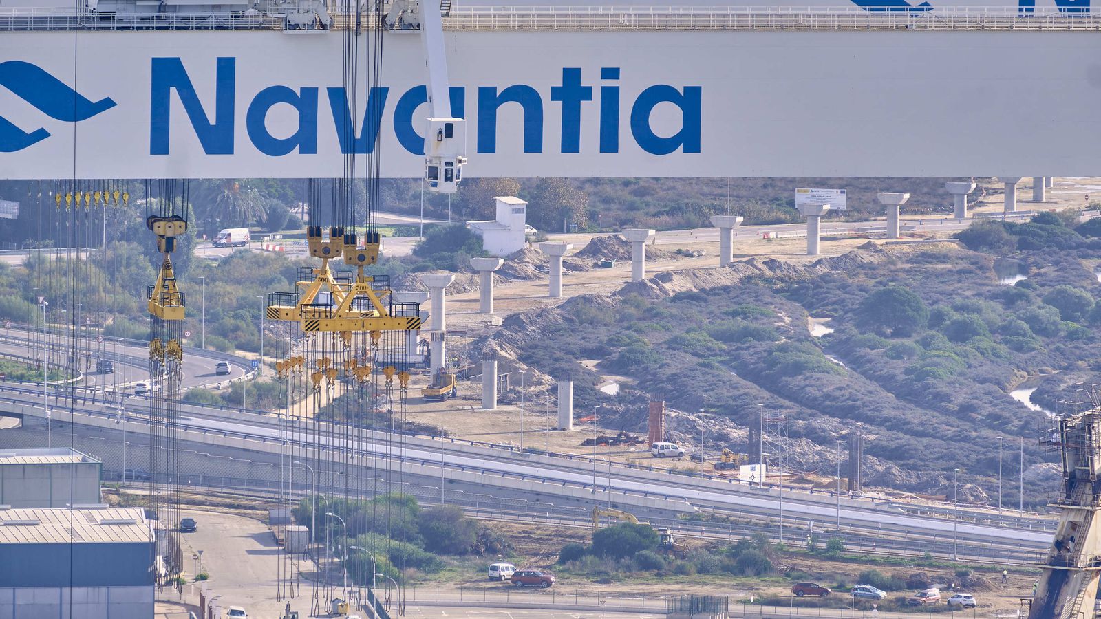 Vista desde la torre de Endesa en Puerto Real.