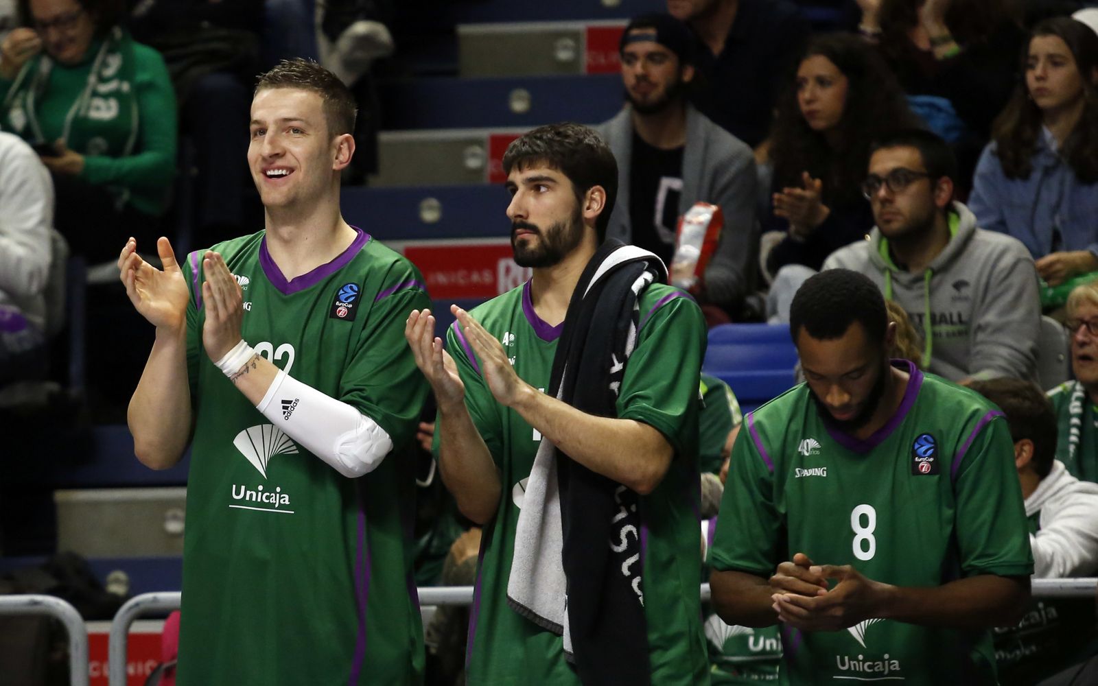Imágenes del Unicaja-Bayern de Múnich