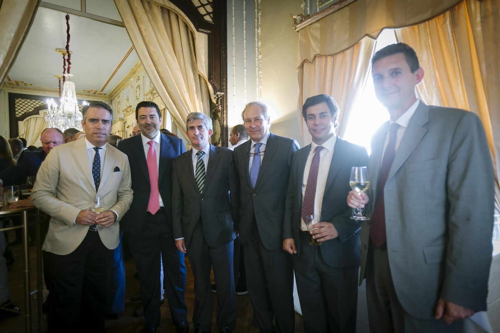 Rafael Navas, Javier Benítez, Ignacio Estrella, José Manuel Martín, padre e hijo, y Miguel Berraquero.