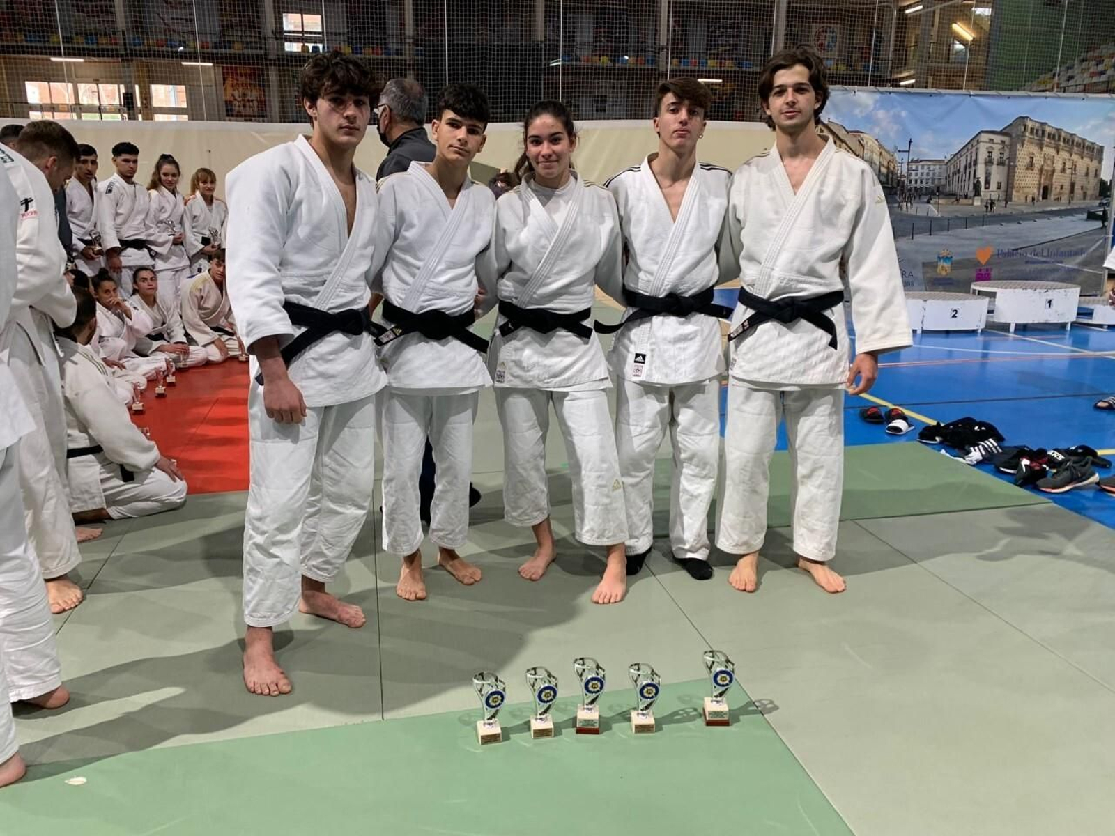 Los jóvenes judocas del Huelva TSV que compitieron en Guadalajara.