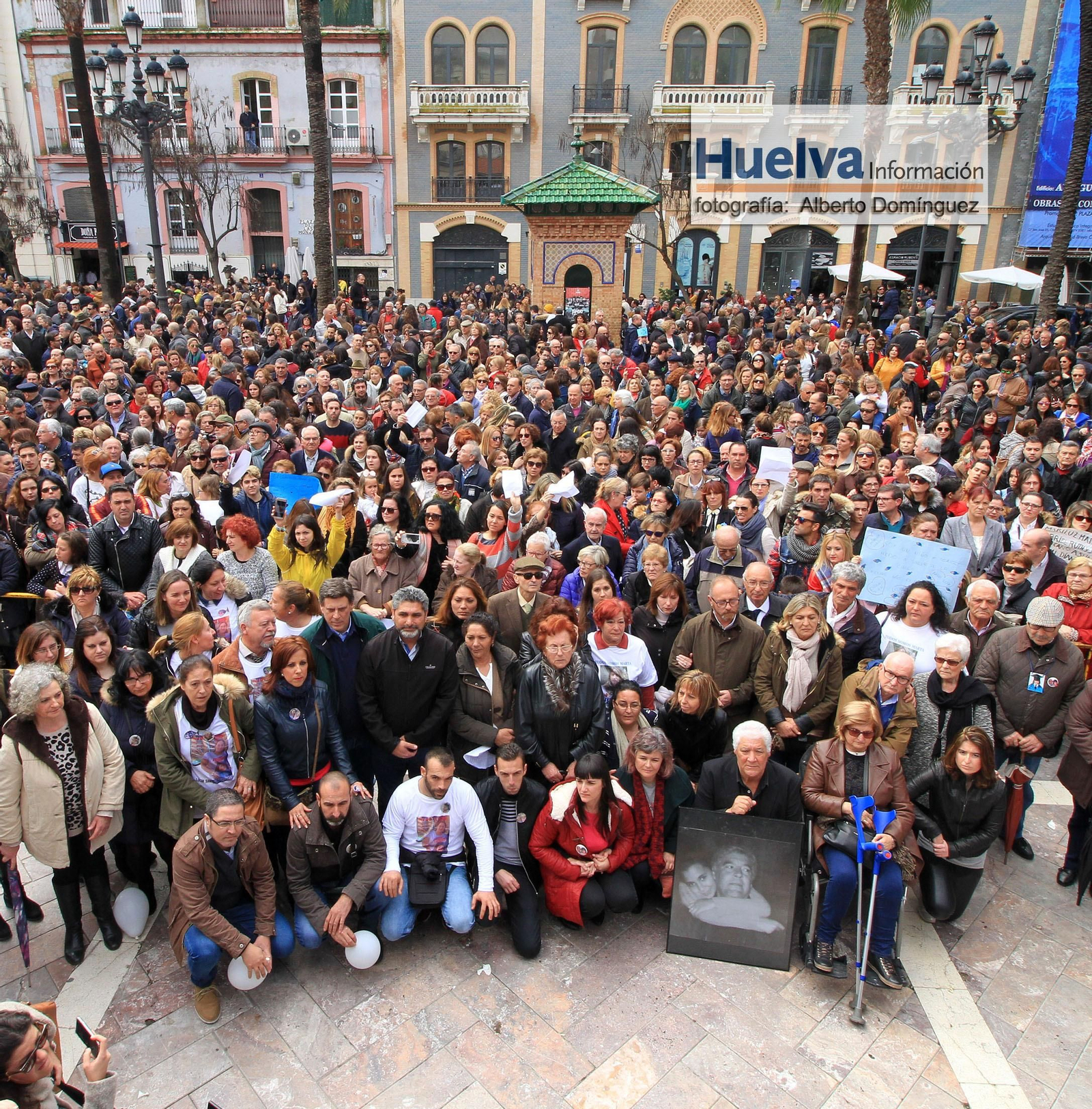 Imágenes de la manifestación contra la derogación de la prisión permanente revisable celebrada en Huelva
