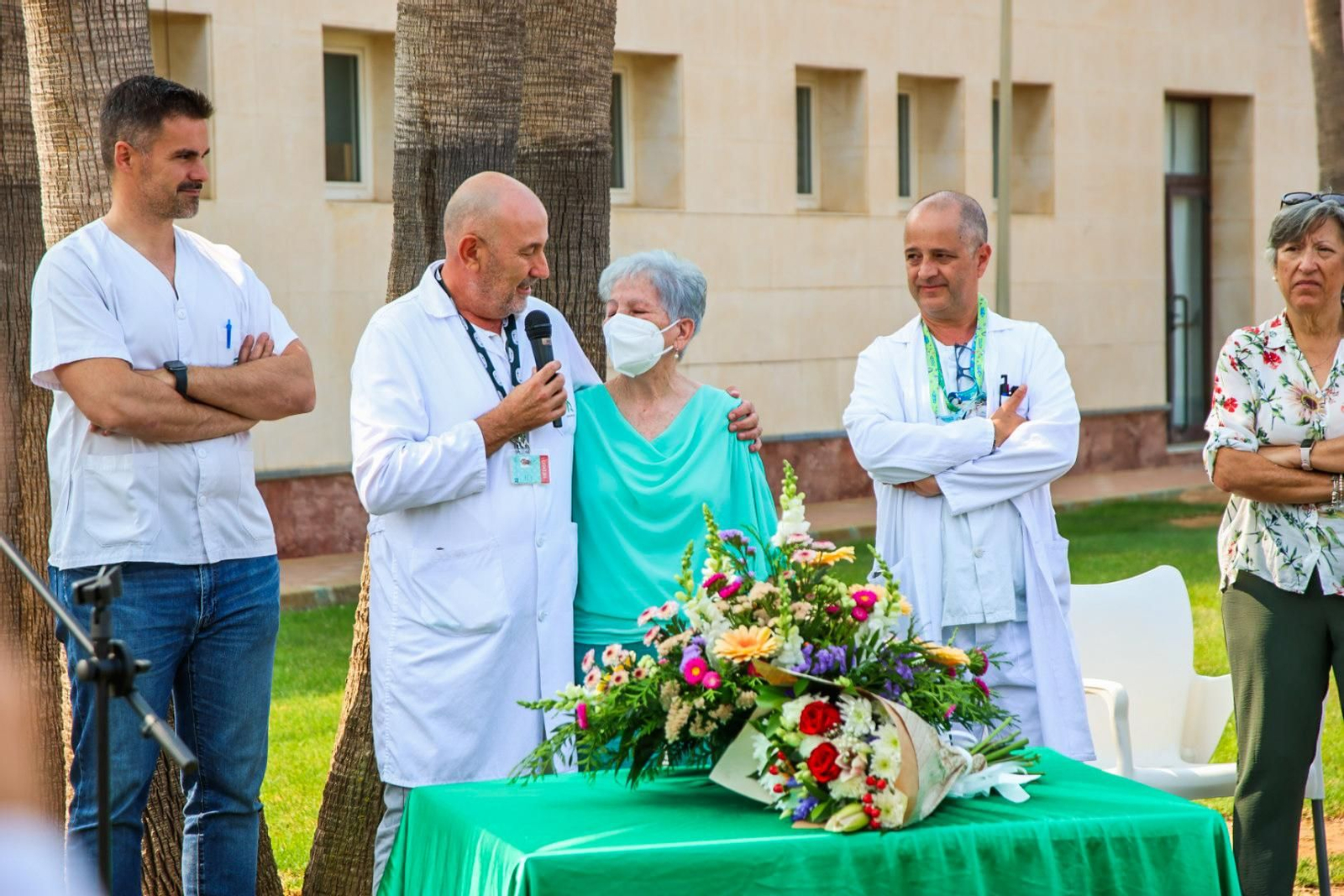 Imágenes del homenaje a los donantes de órganos y tejidos en el Hospital de Poniente