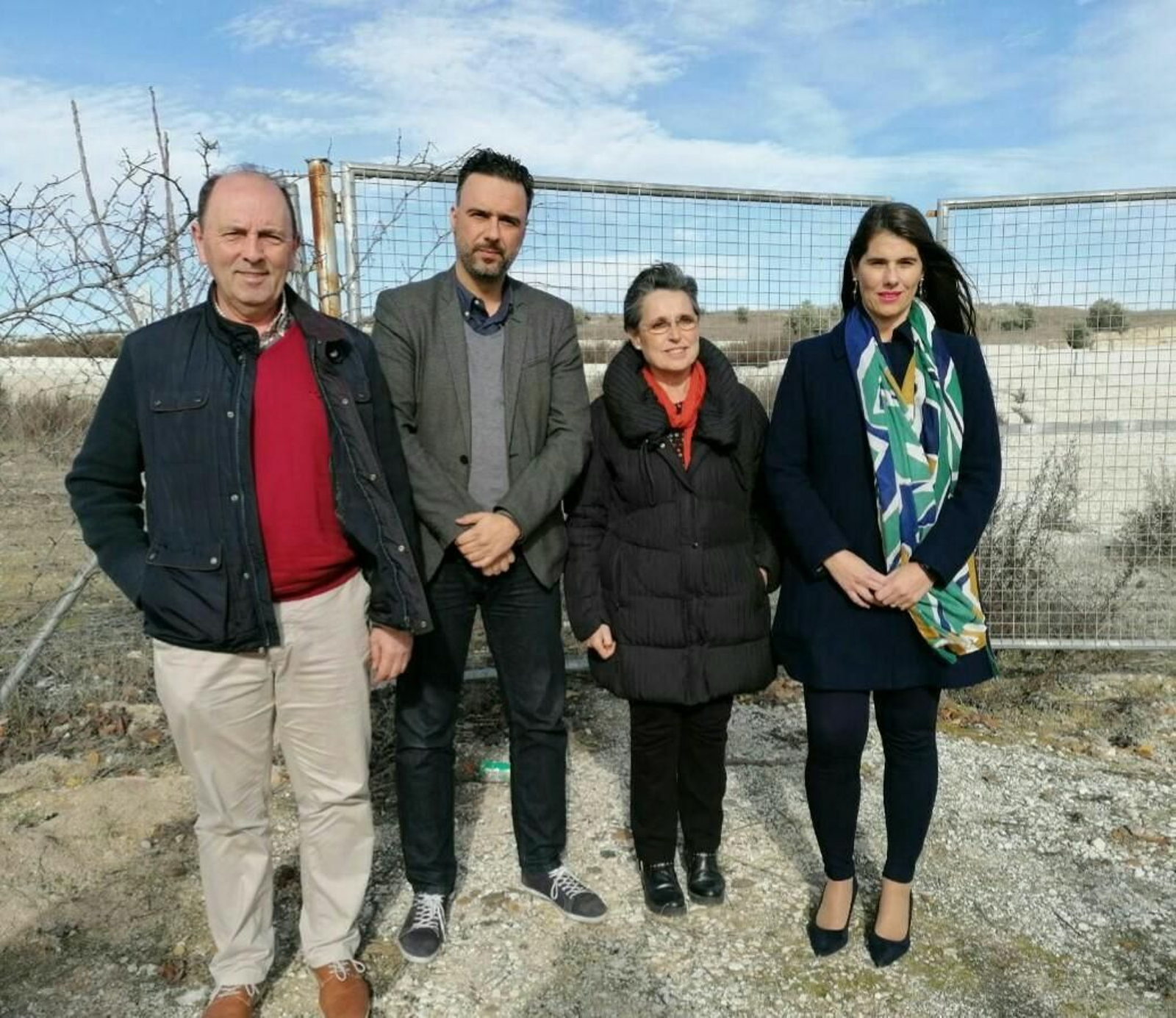 Antonio Maestre, Raúl Jiménez, Carmen Flores y Araceli Cabello.