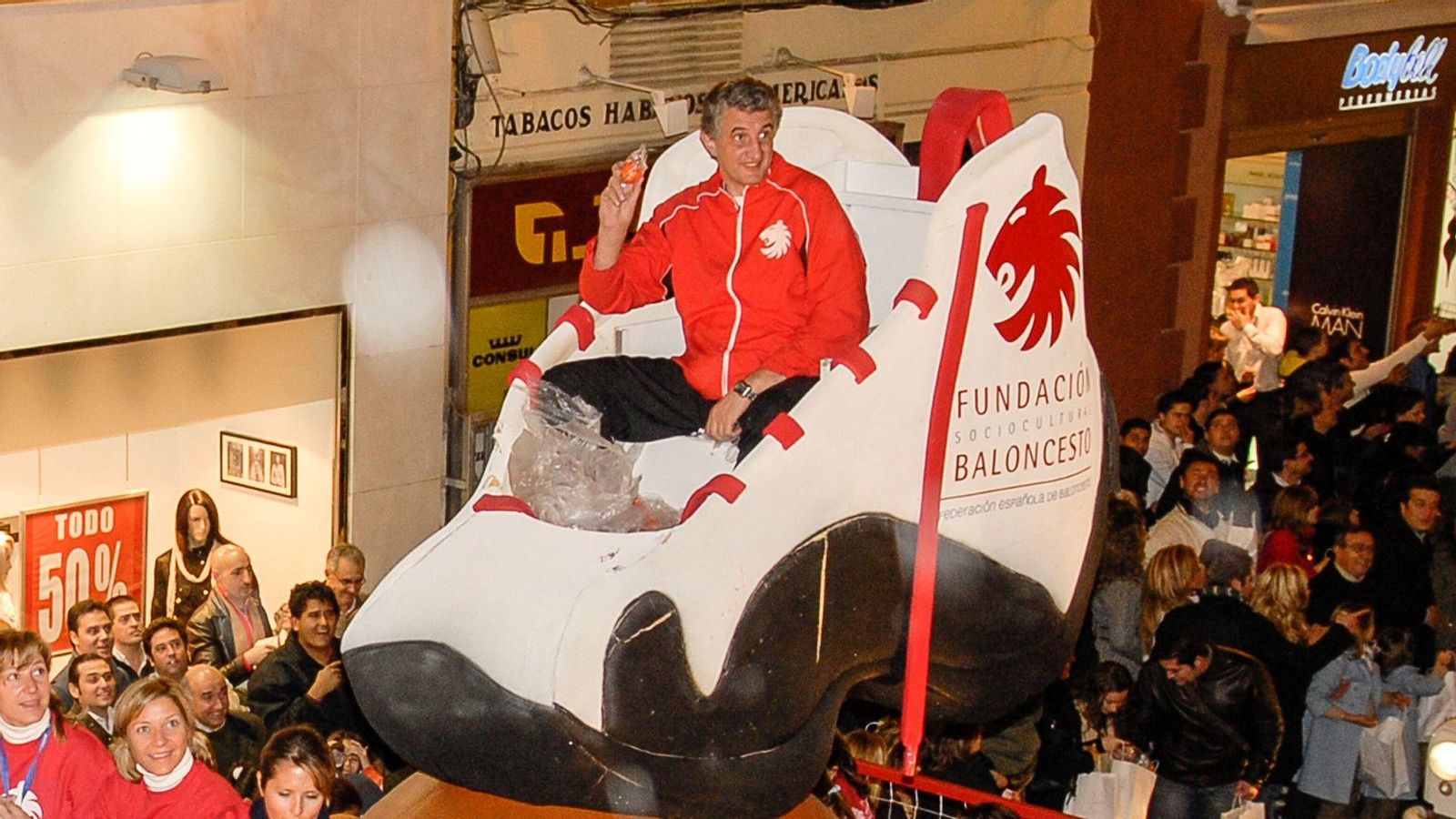 Fernando Romay en la cabalgata de 2008.