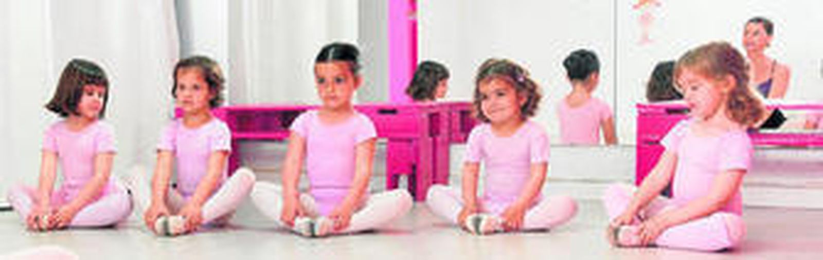 Alumnas en uno de los centros que Baby Ballet tiene repartidos por la ciudad y en los que aprenden niños de 3 a 8 años.