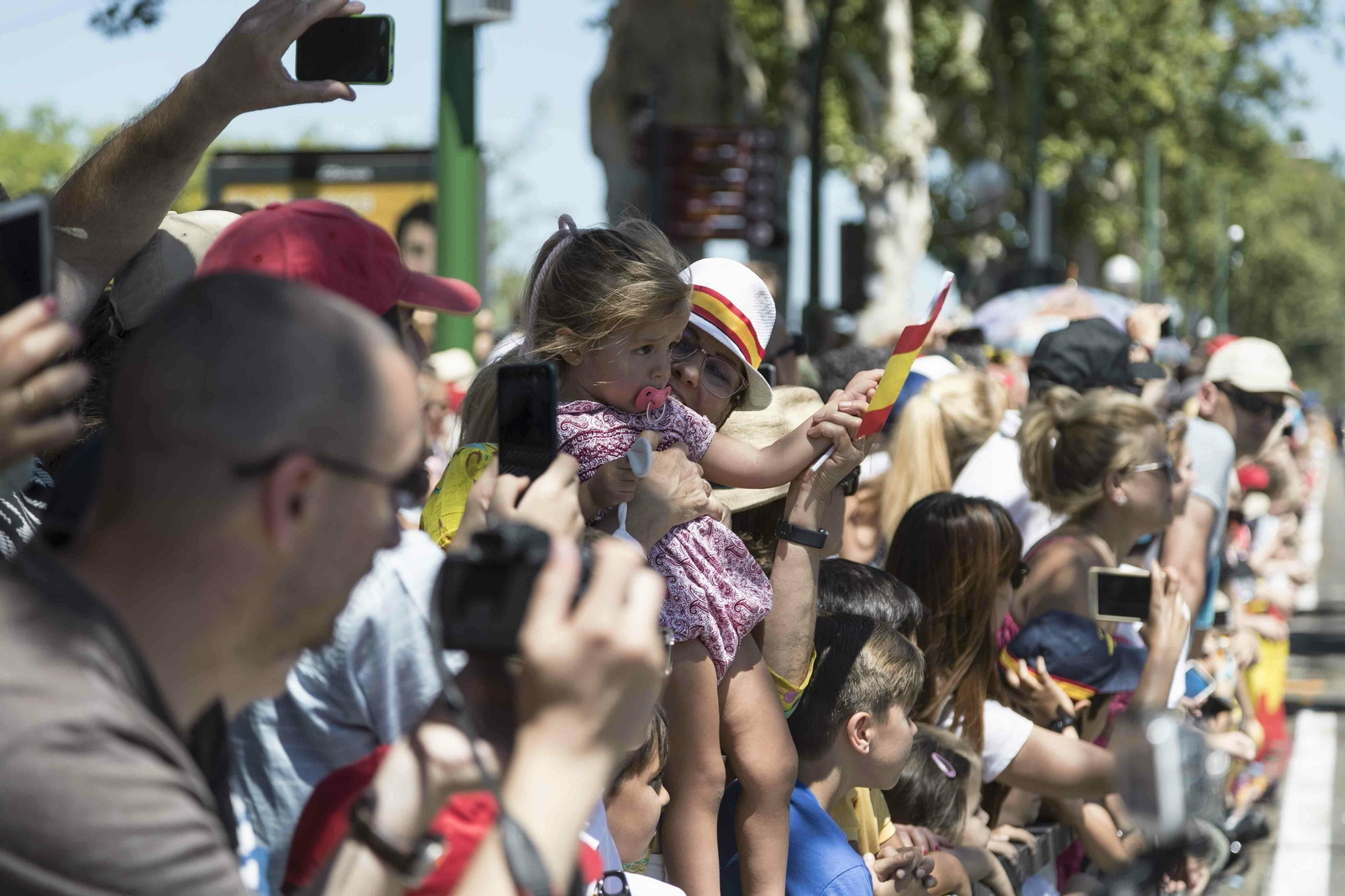 Las imágenes del desfile del Día de las Fuerzas Armadas en Sevilla