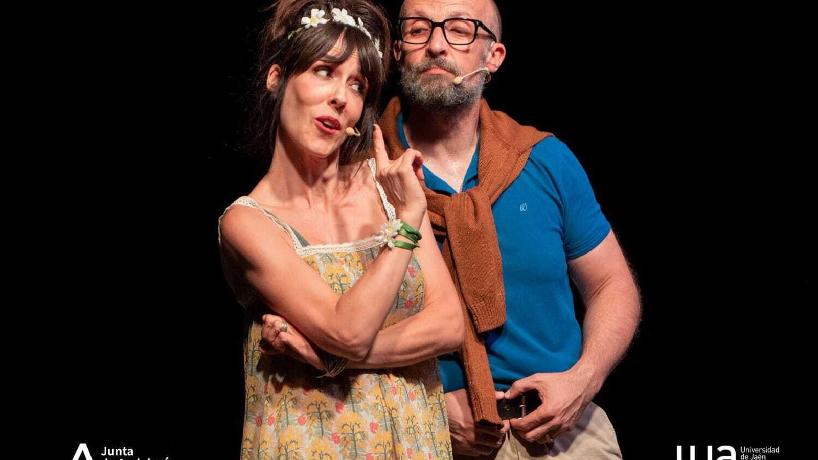 Chusa Fernández y Chema Trujillo en una de las escenas de la obra.