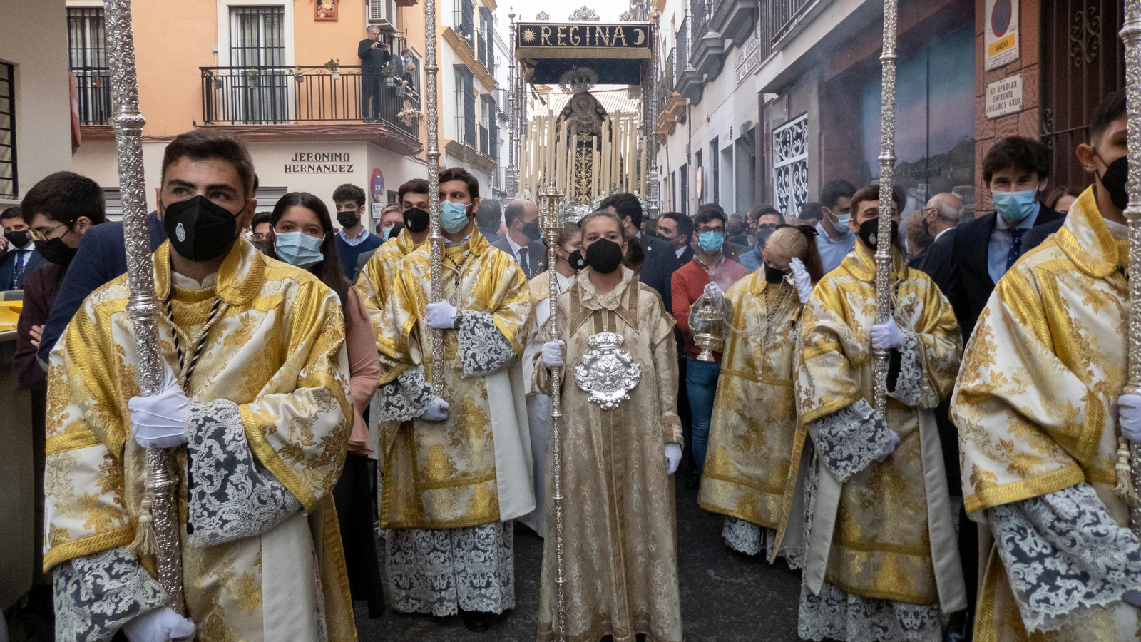 La Virgen del Rosario de Montesión en su rosario de la aurora, en imágenes
