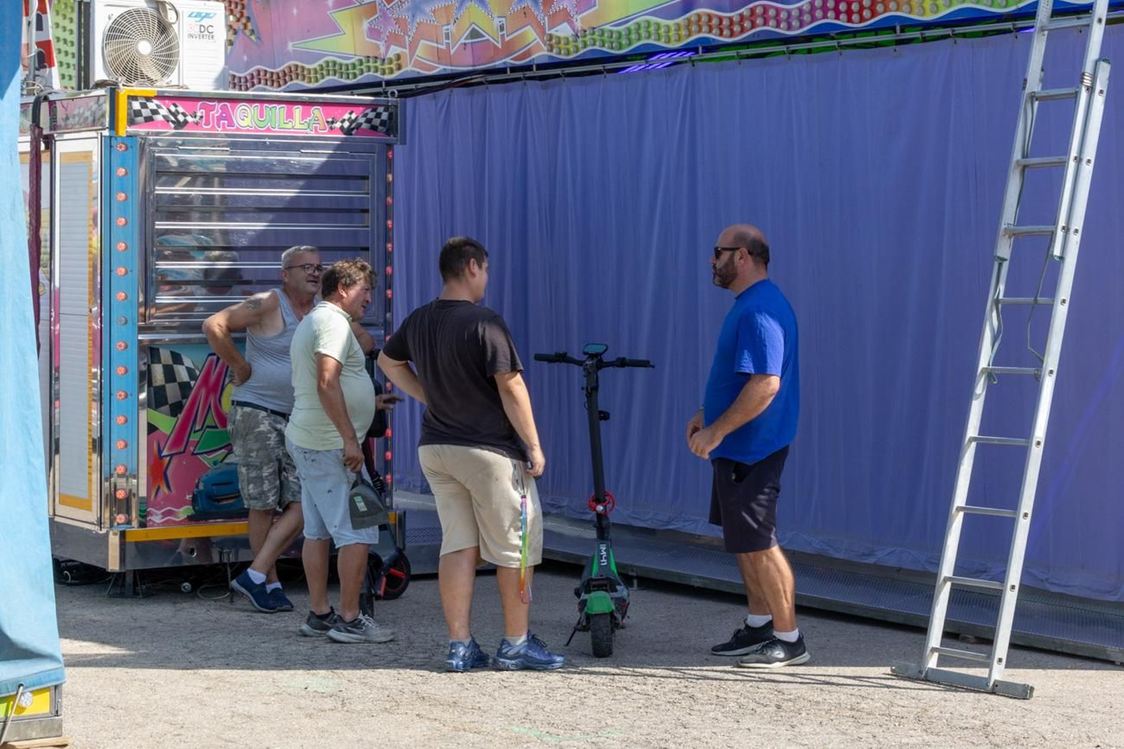 Así avanza el montaje de la feria de San Lucas