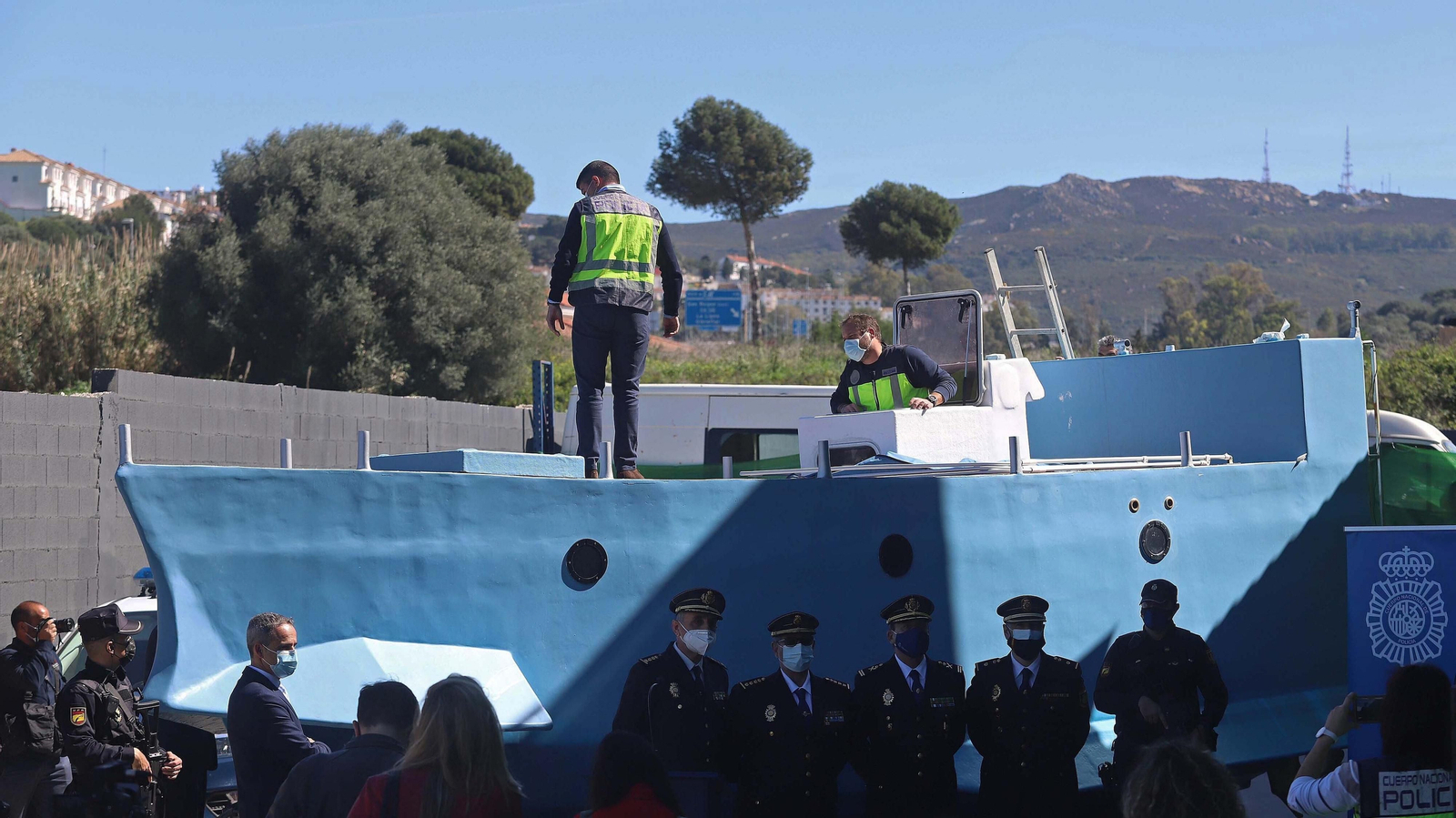 Primer  'narcosubmarino' localizado en España