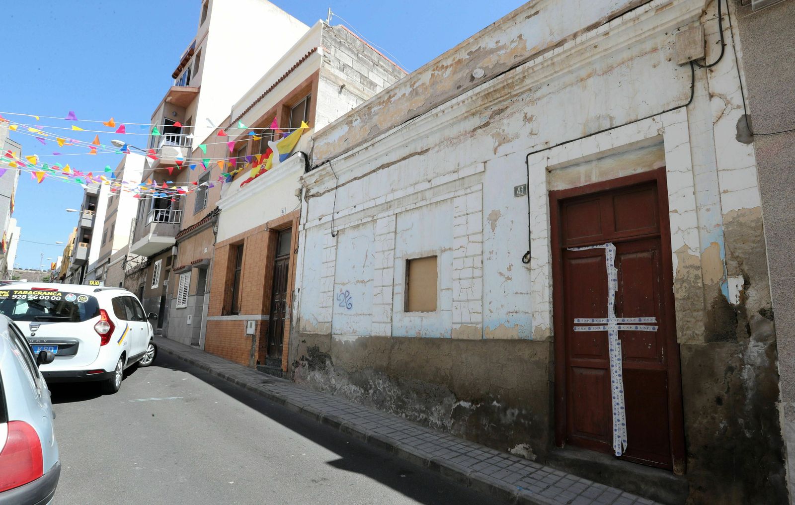Vivienda en la que habitaban los fallecidos en Las Palmas.