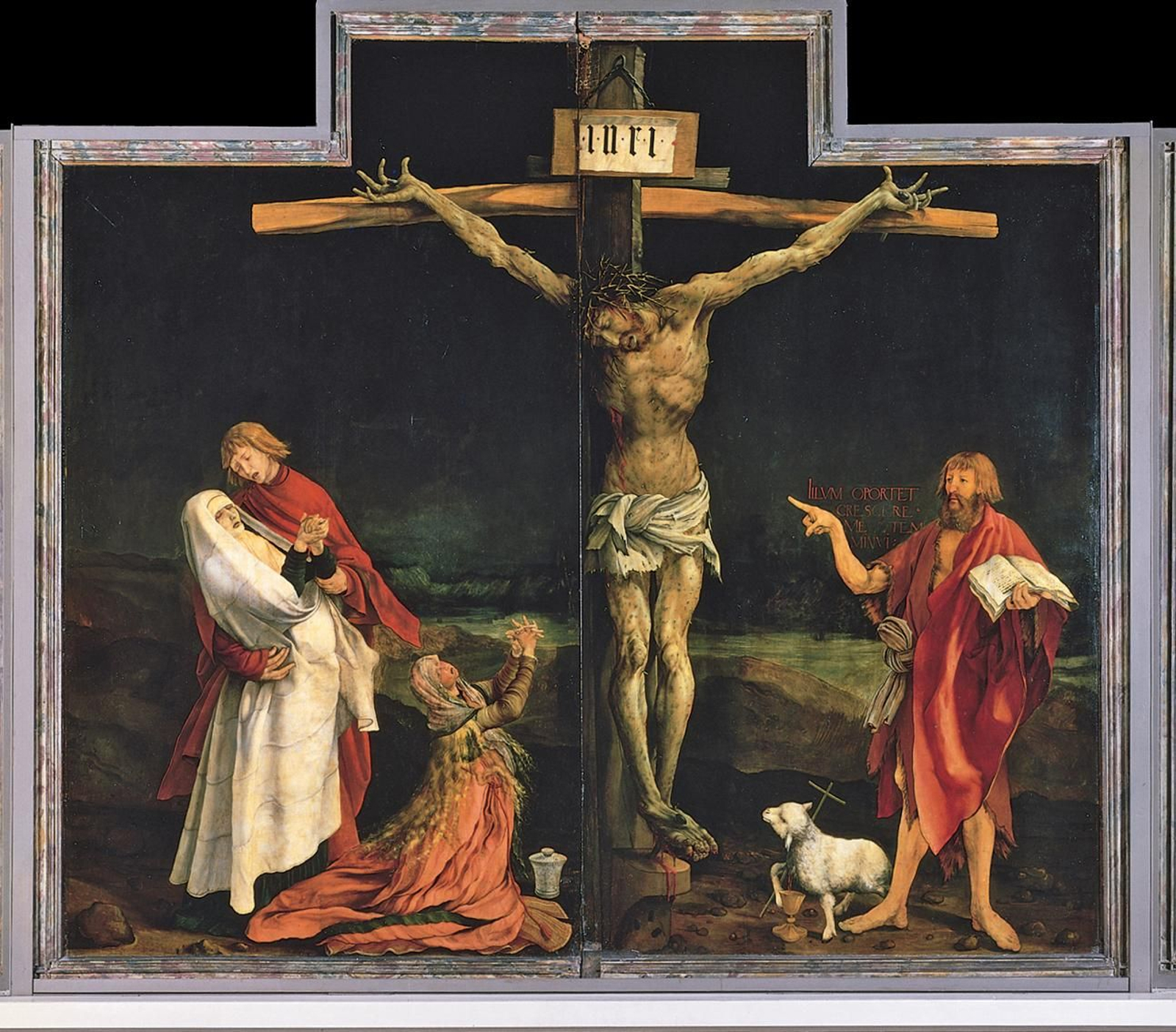 Fragmento del Crucificado del retablo de Isenheim.