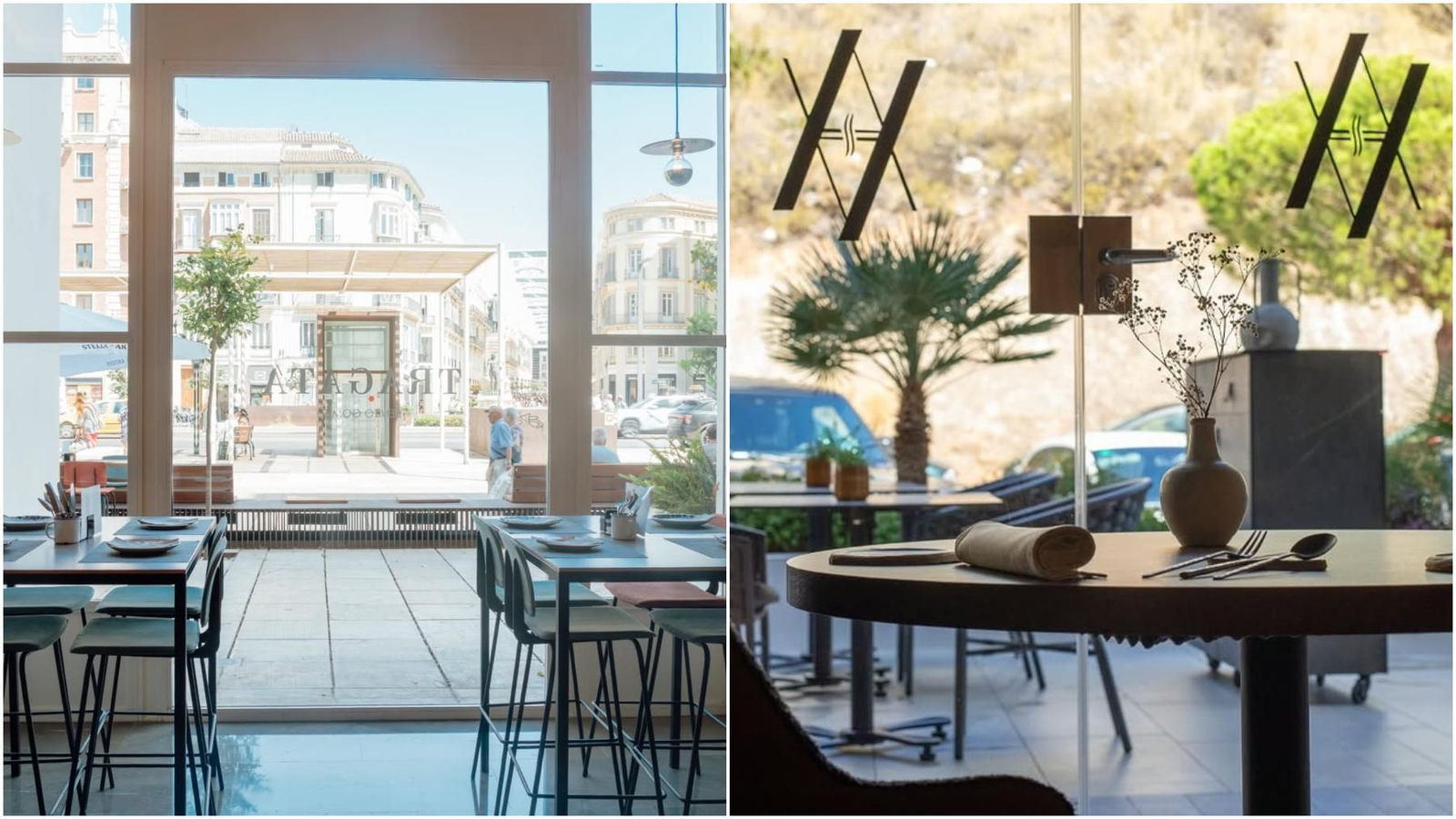 Mesas y exterior de Tragatá y Aviva.