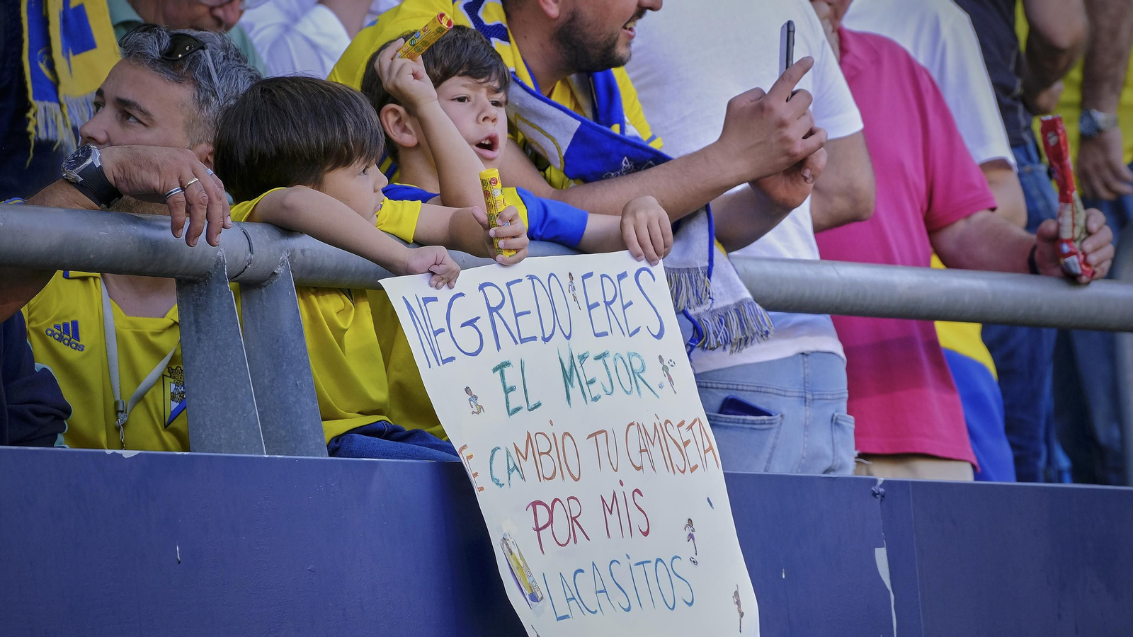 Ambiente  cadista durante el Cádiz CF - Real Madrid