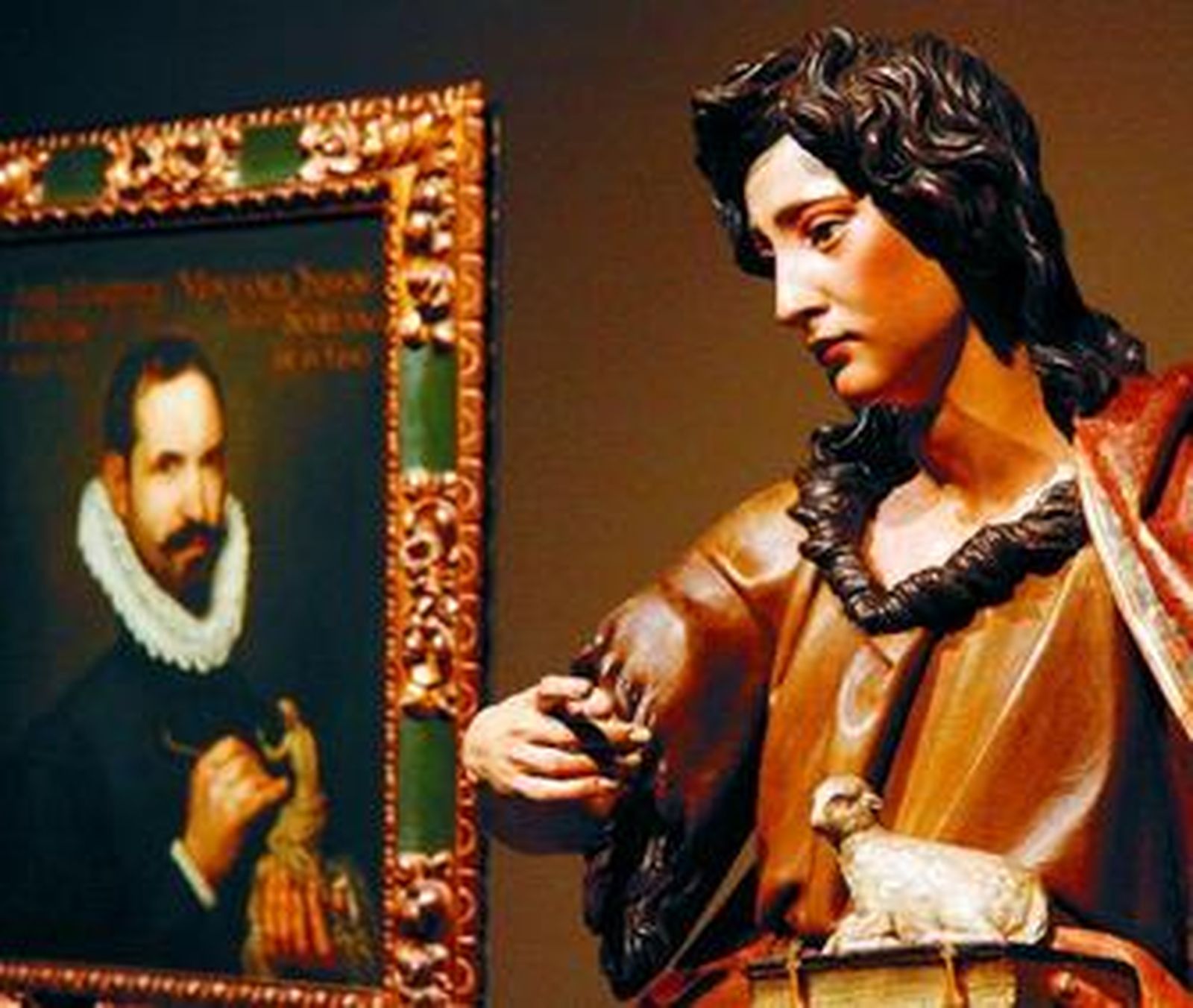 Obras de Martínez Montañés se exponen junto a un retrato del escultor pintado por Francisco Varela.