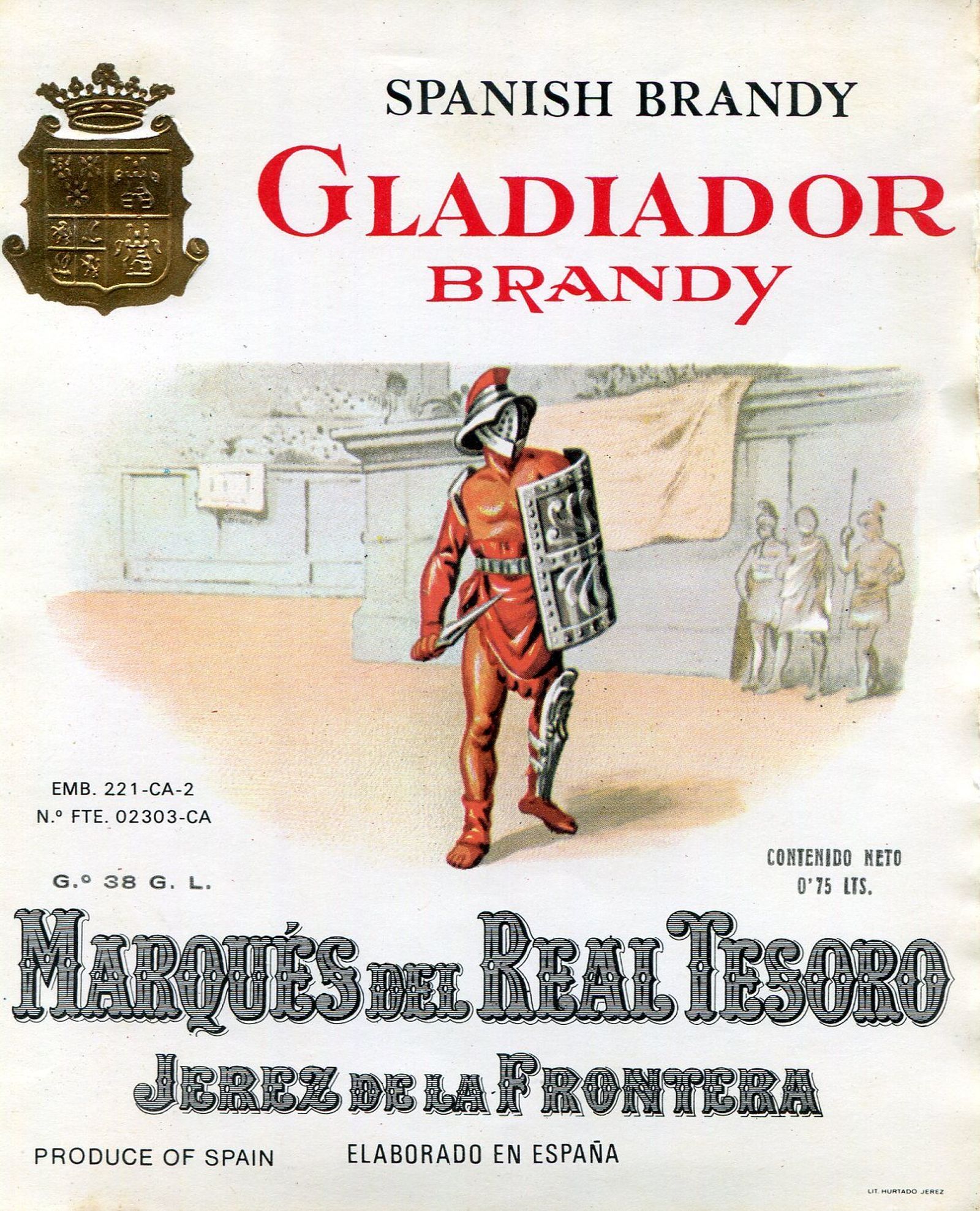 4.- Brandy Gladiador.