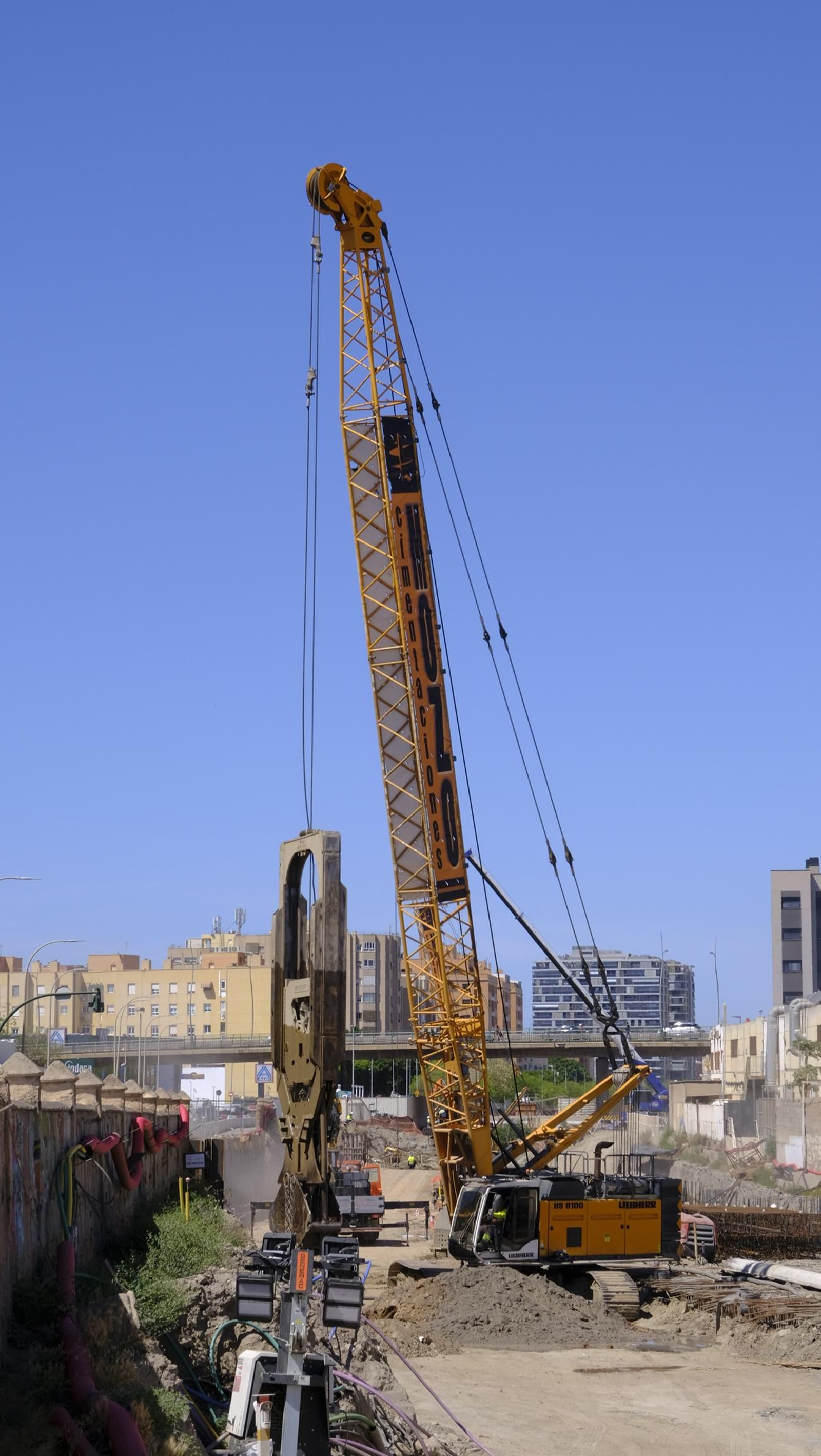 Las obras del soterramiento en Almería, en imágenes