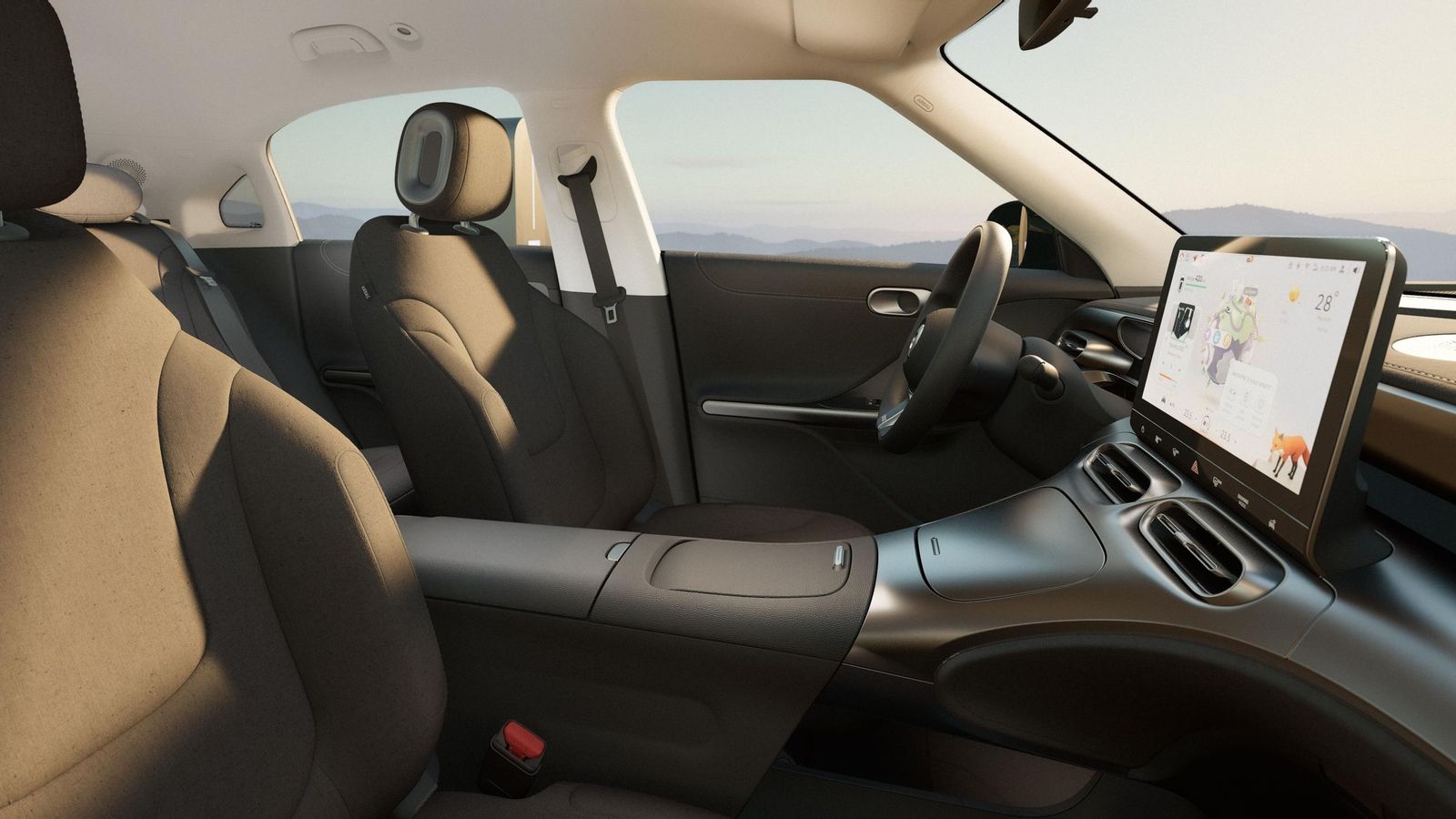 En los nuevos Smart #1 Pure y Pure+ los asientos están tapizados exclusivamente con tela.