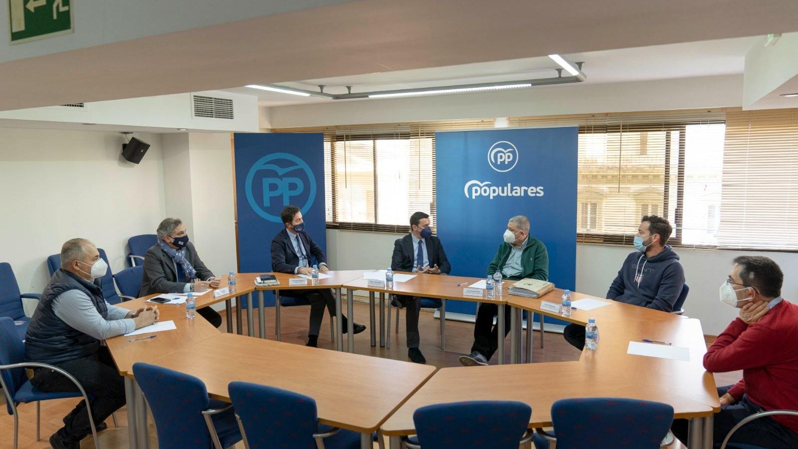 Reunión en la sede del Partido Popular provincial.