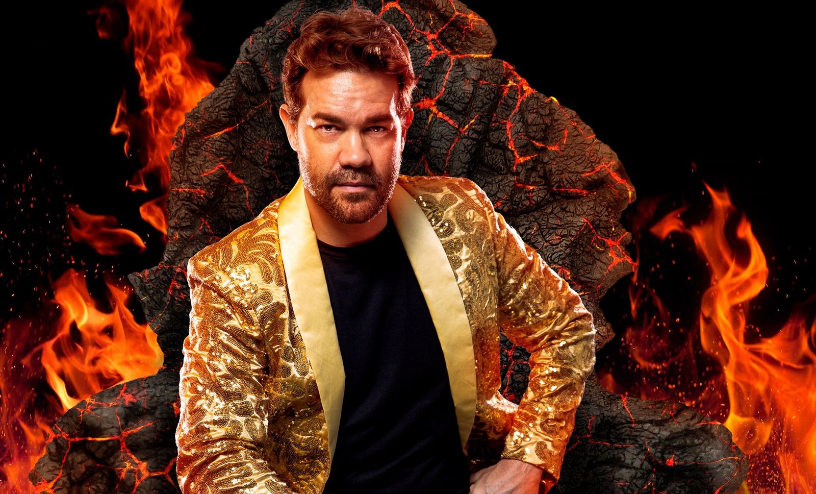 El cómico Juan Dávila, en la imagen promocional de 'La Capital del Pecado'