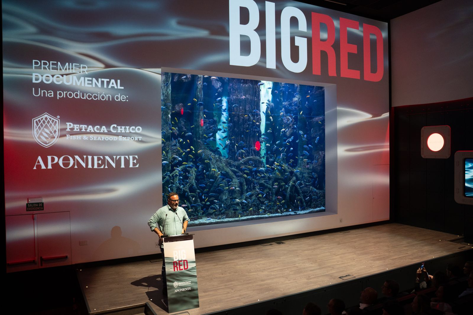 Ángel León, durante un momento de la presentación.