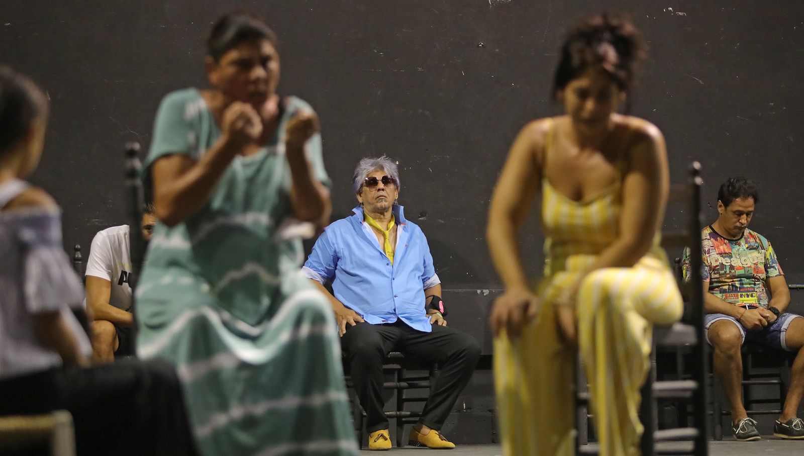 Ensayos en Villamarta de 'Memoria viva' de María del Mar Moreno que estrenará en la Bienal