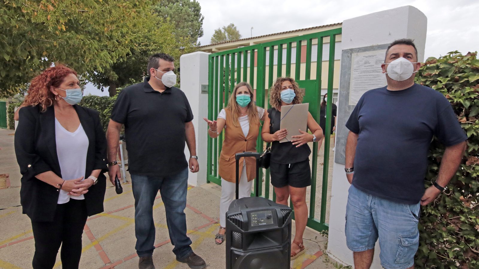 Irene Garcia visita el CEIP Guadalete de El Torno