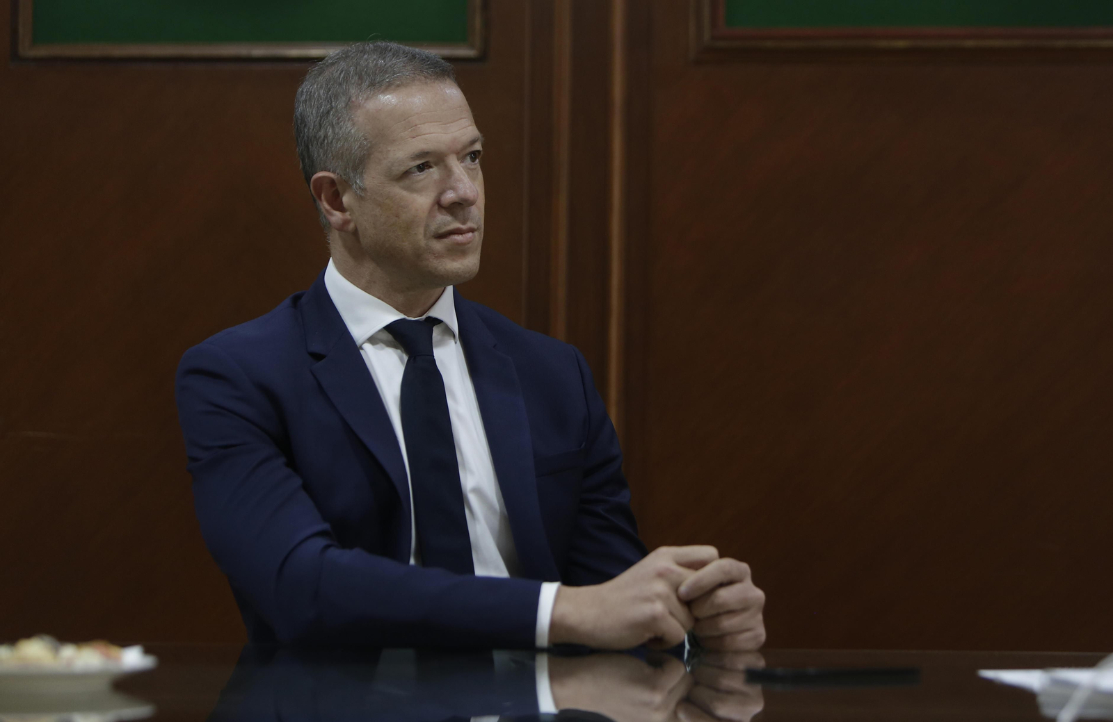 Ander Gil, durante la entrevista en la sede de Diario de Sevilla.