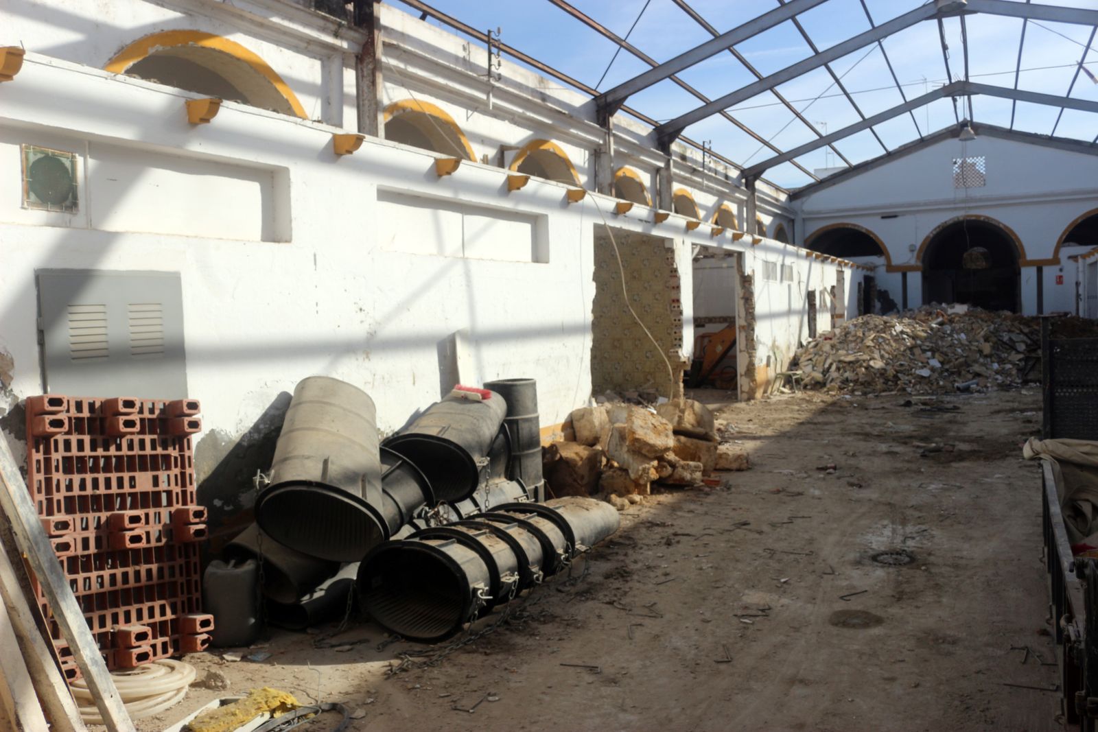 Las obras del Mercado de Abastos de Puerto Real